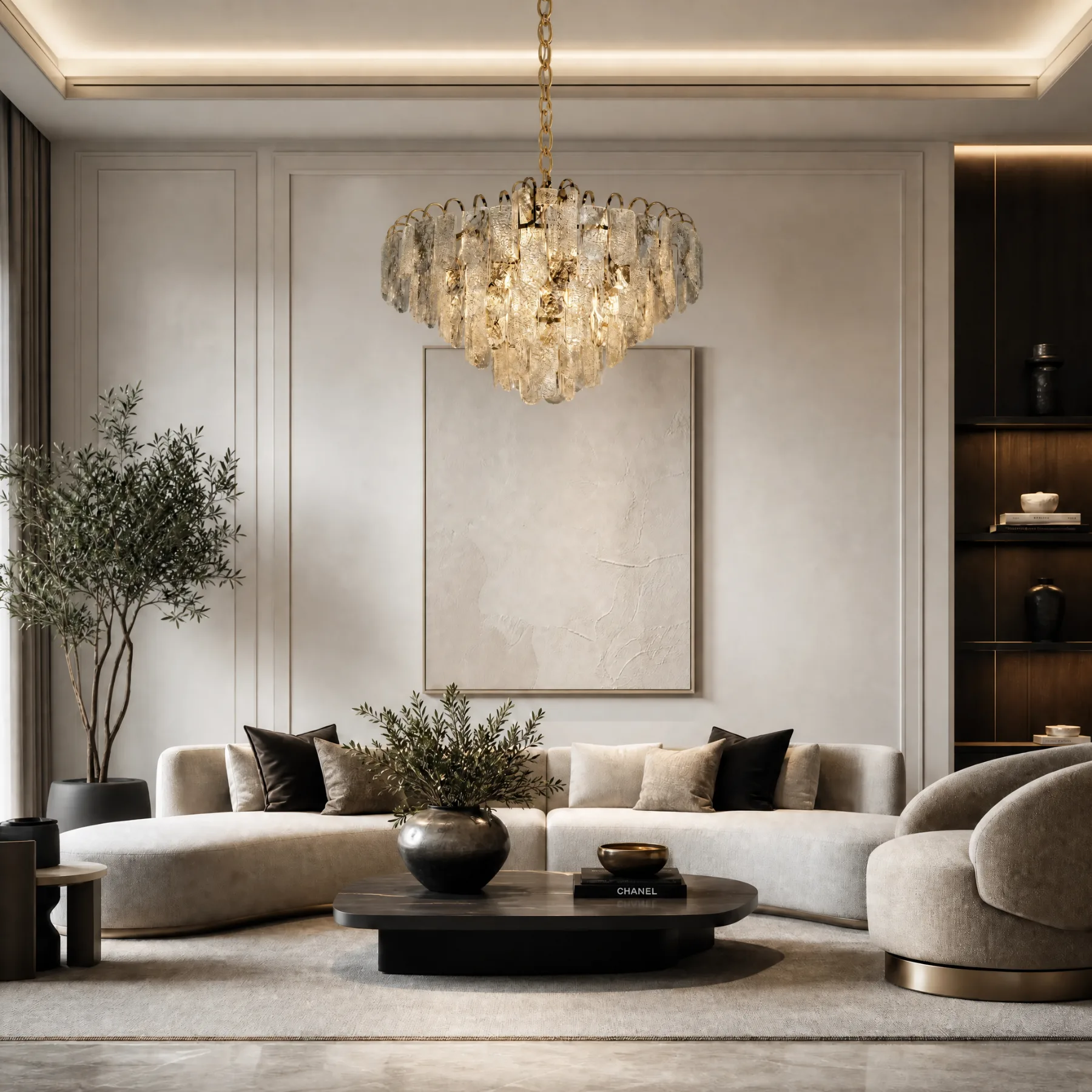 Luminous Crystal Tiered Chandelier image 5