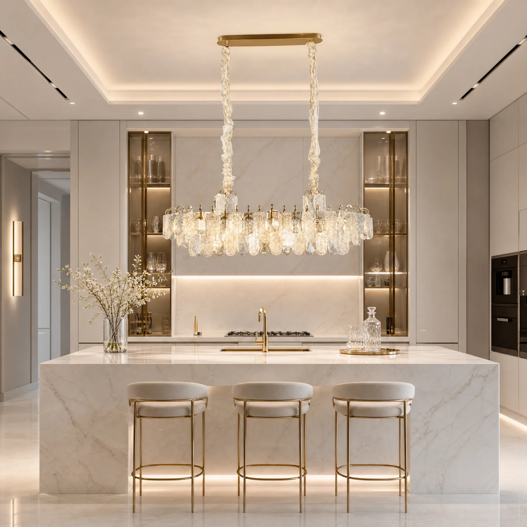 Gilded Crystal Island Chandelier image 2