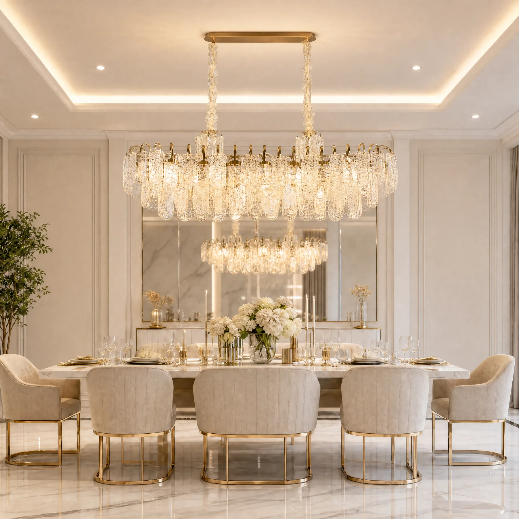Gilded Crystal Island Chandelier image 3