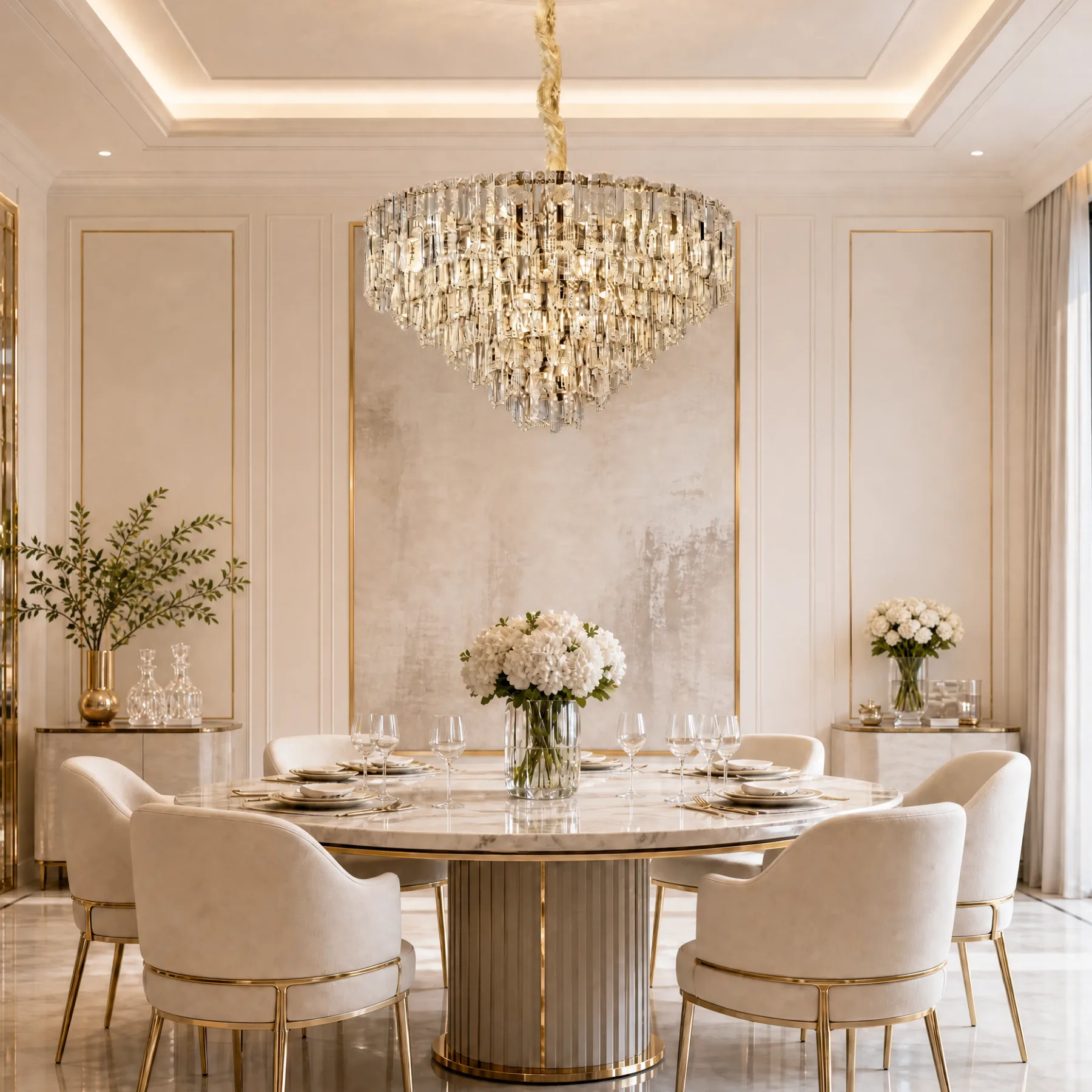 Opulent Crystal Tier Chandelier image 6