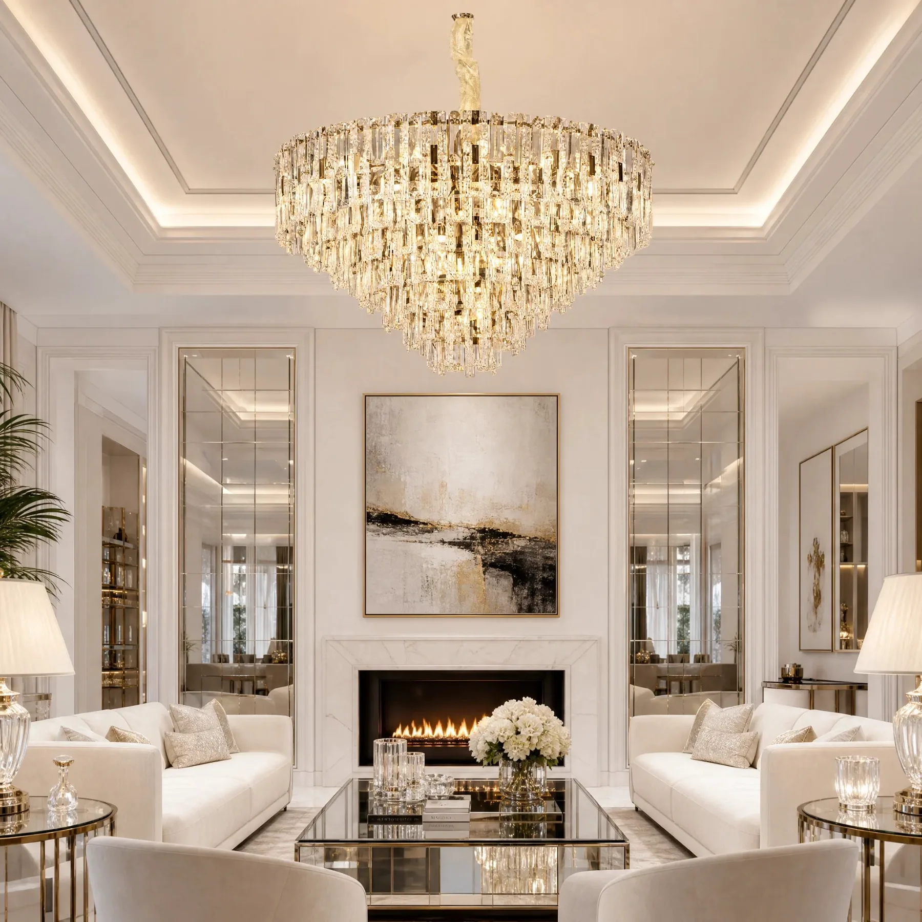 Opulent Crystal Tier Chandelier image 3