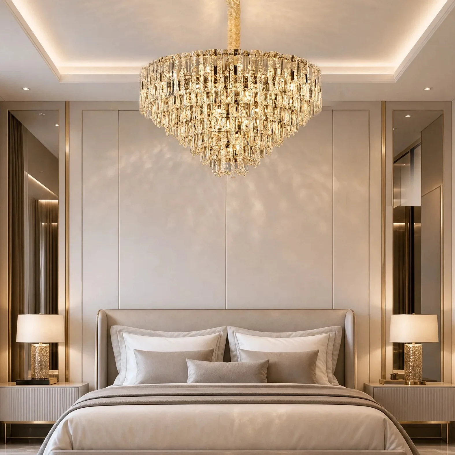 Opulent Crystal Tier Chandelier image 4