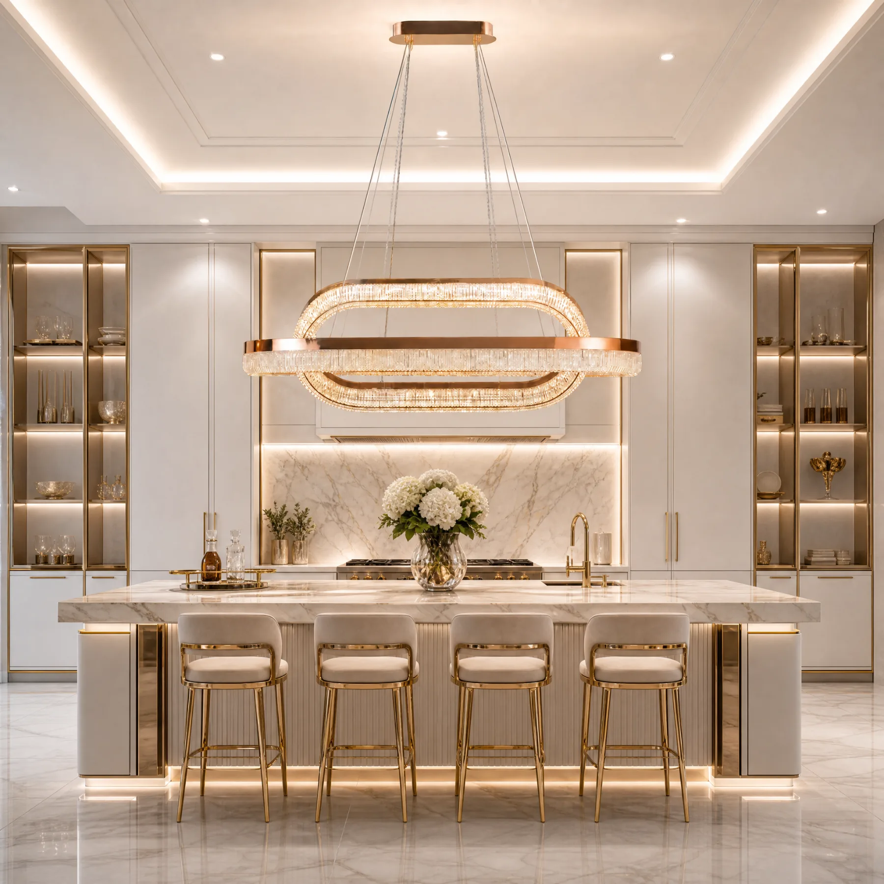 Luminous Crystal Oval Chandelier image 4