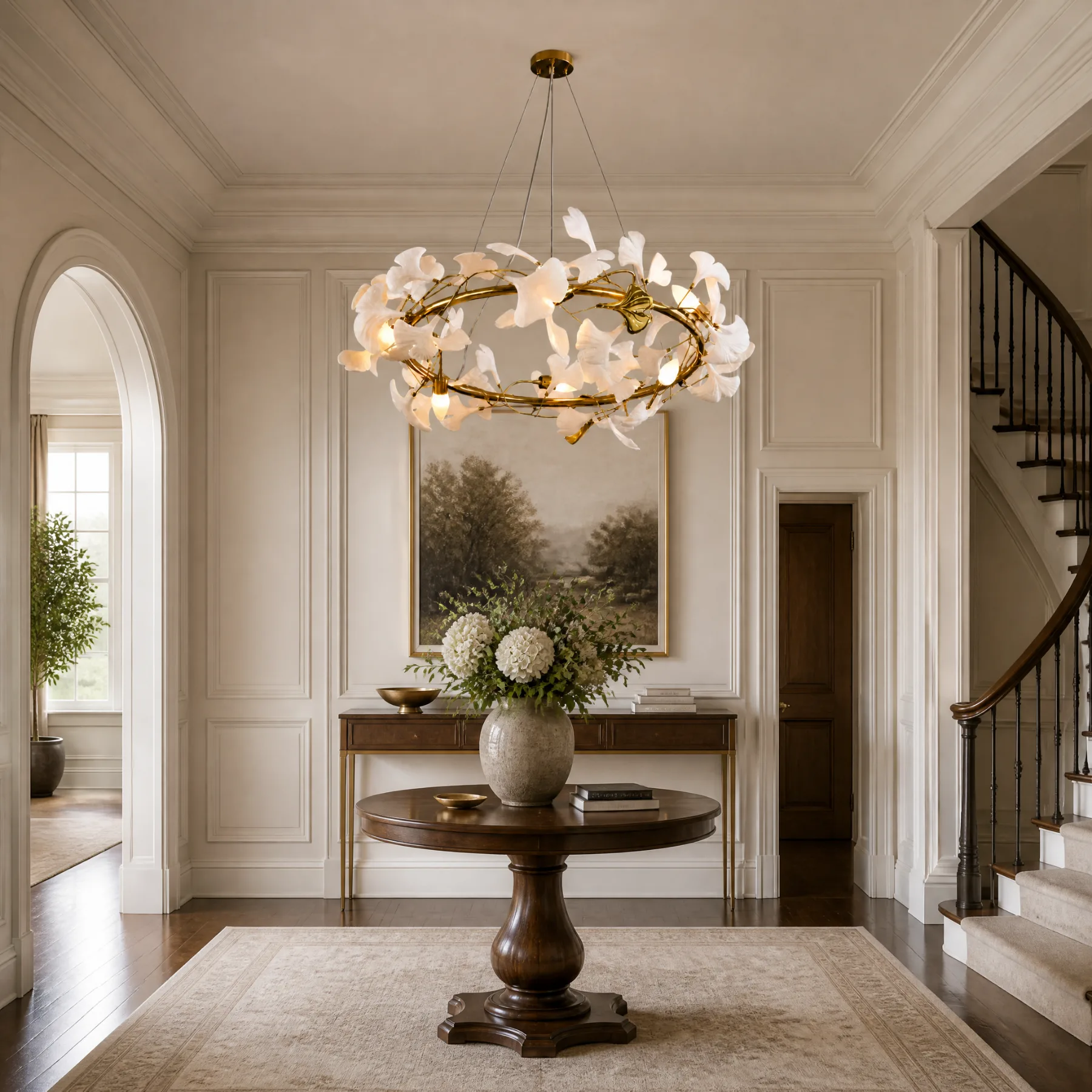 Gilded Butterfly Ring Chandelier image 5