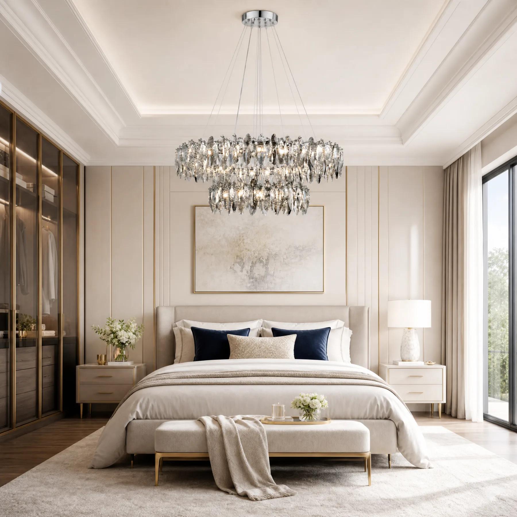 Gleaming Crystal Tiered Chandelier image 5