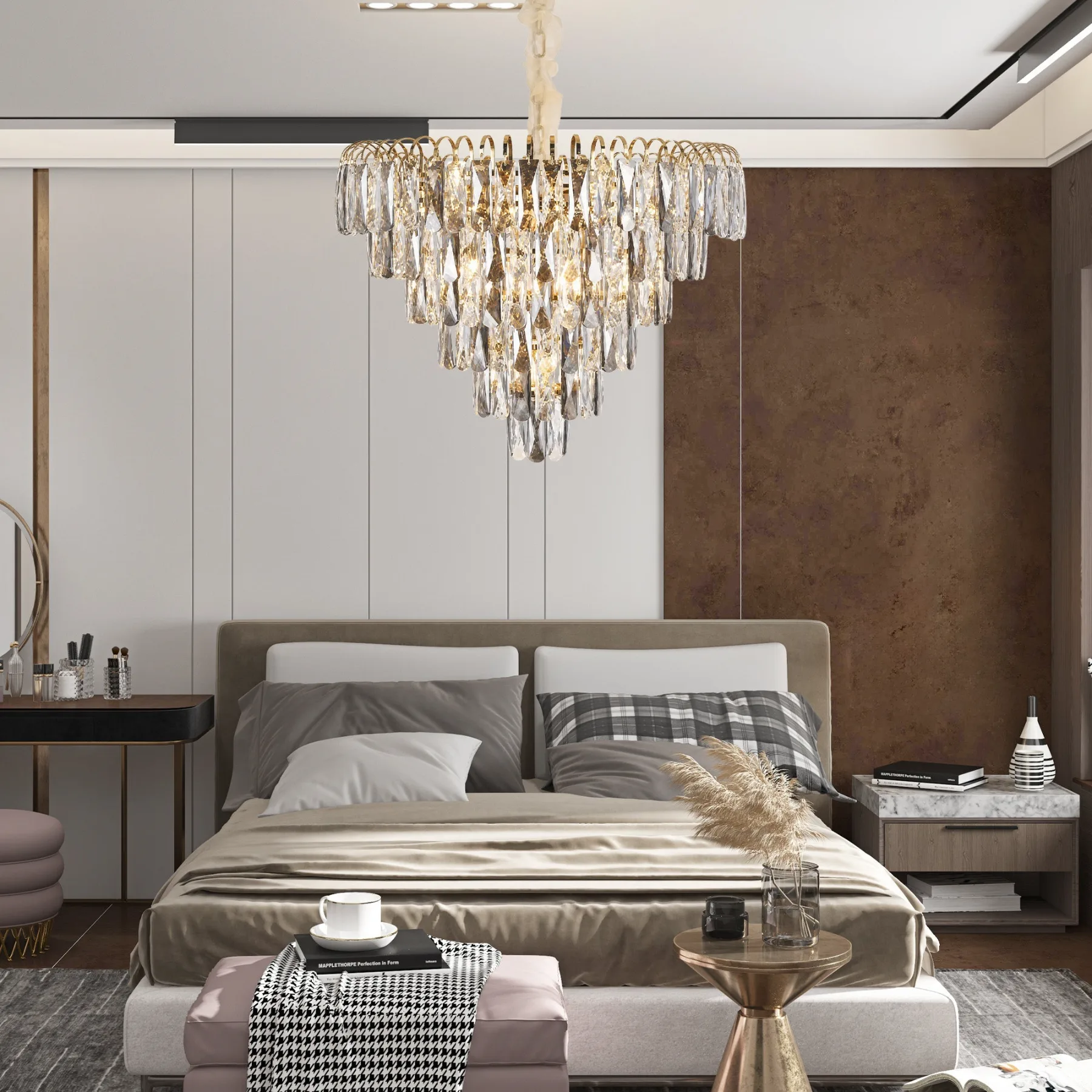 Luminous Crystal Tiered Chandelier image 6