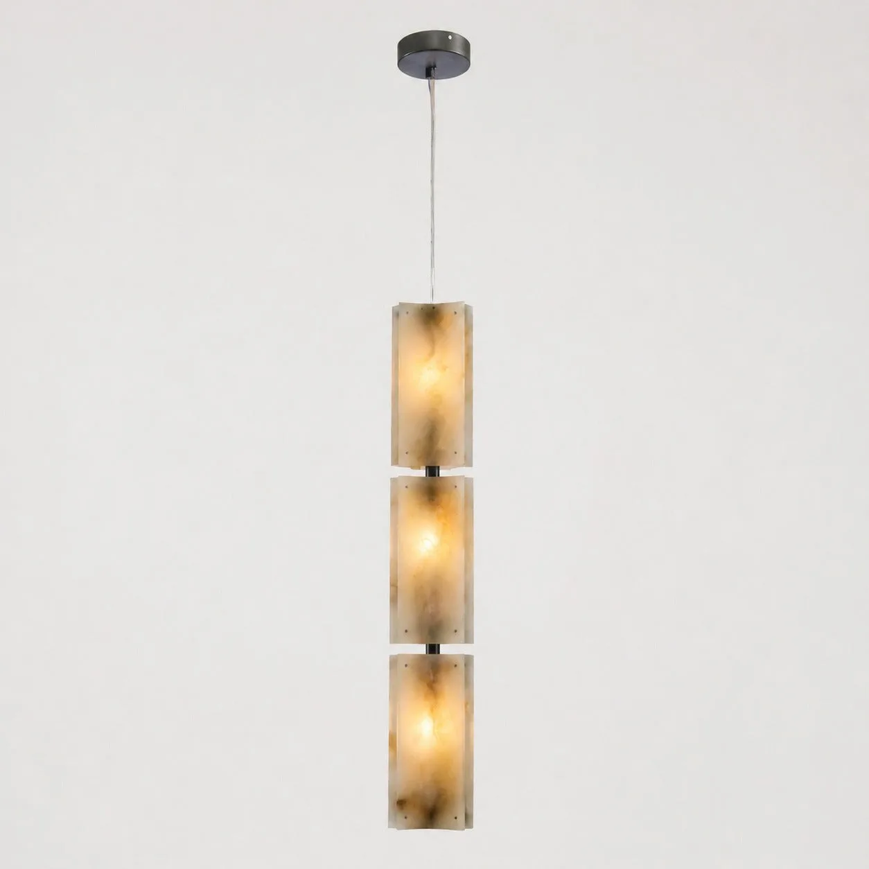 Luminous Alabaster Column Pendant image 4