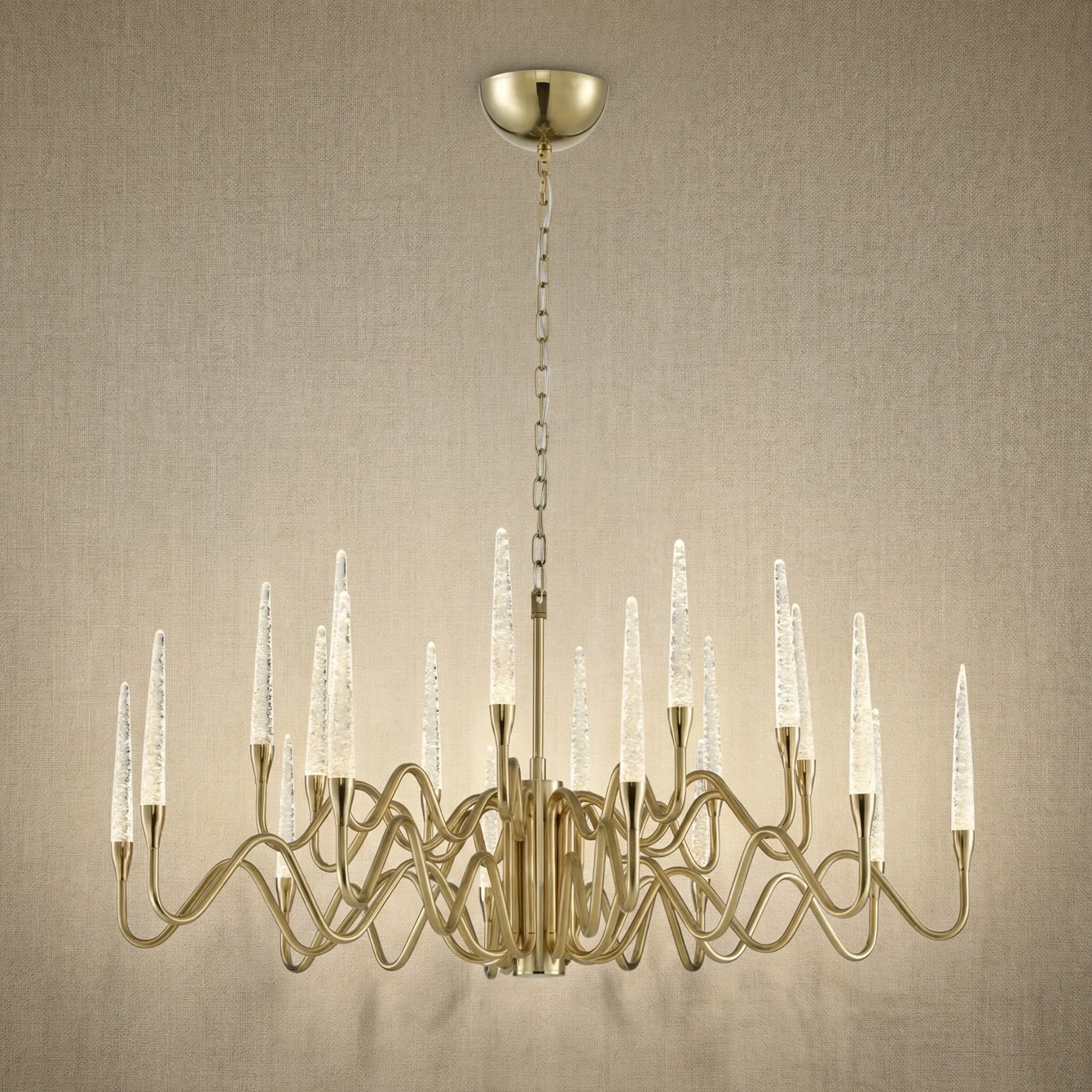 Gilded Crystal Branch Chandelier custom chandeliers