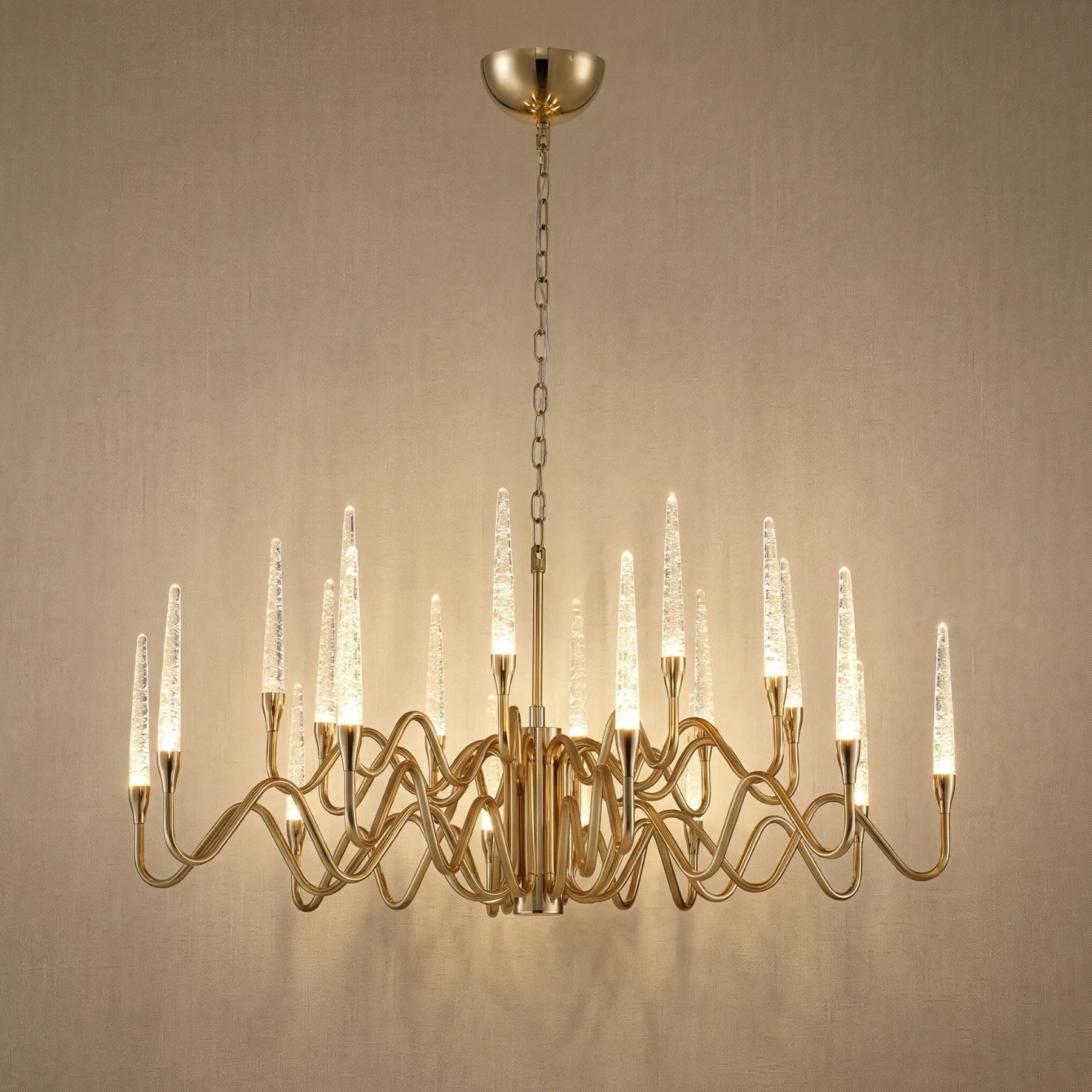 Gilded Crystal Branch Chandelier image 6