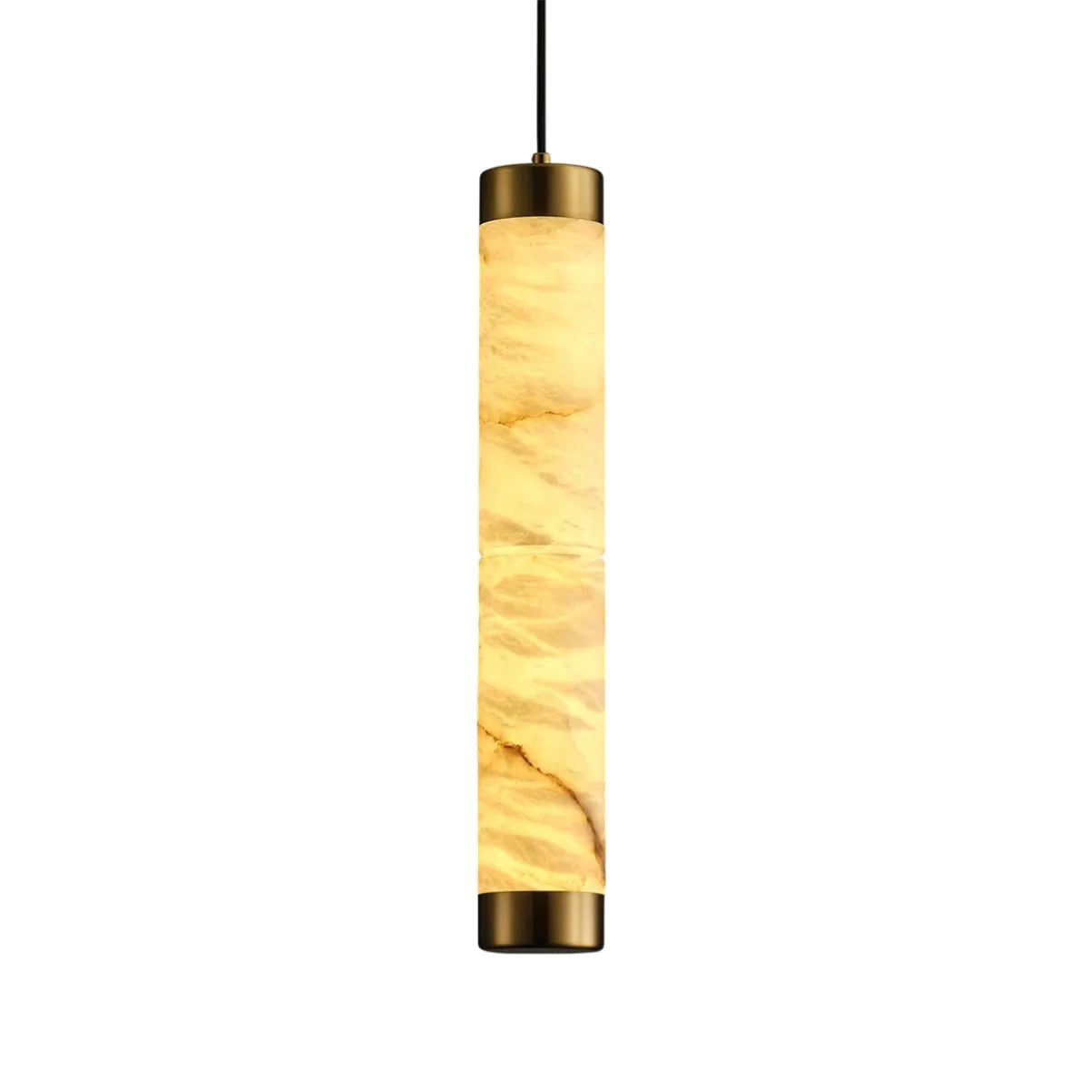 Luminous Alabaster Cylinder Pendant custom pendants