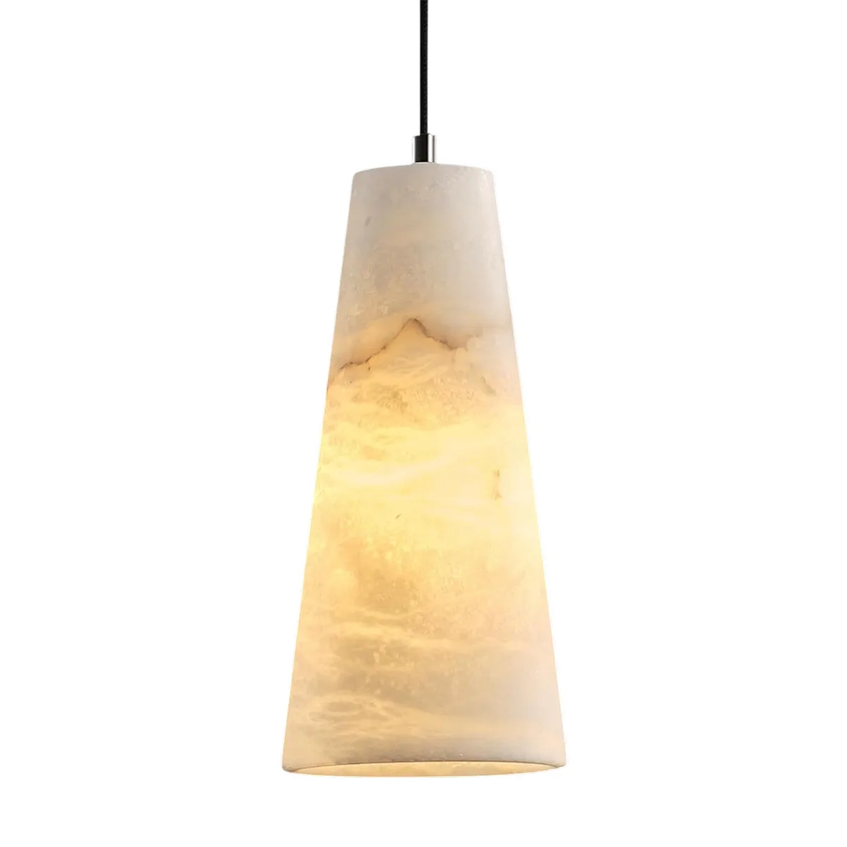 Warm Alabaster Cone Pendant Light custom pendants