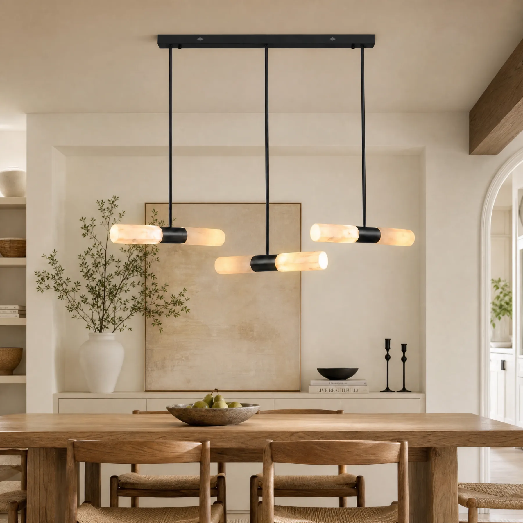 Tranquil Alabaster Linear Pendant image 5