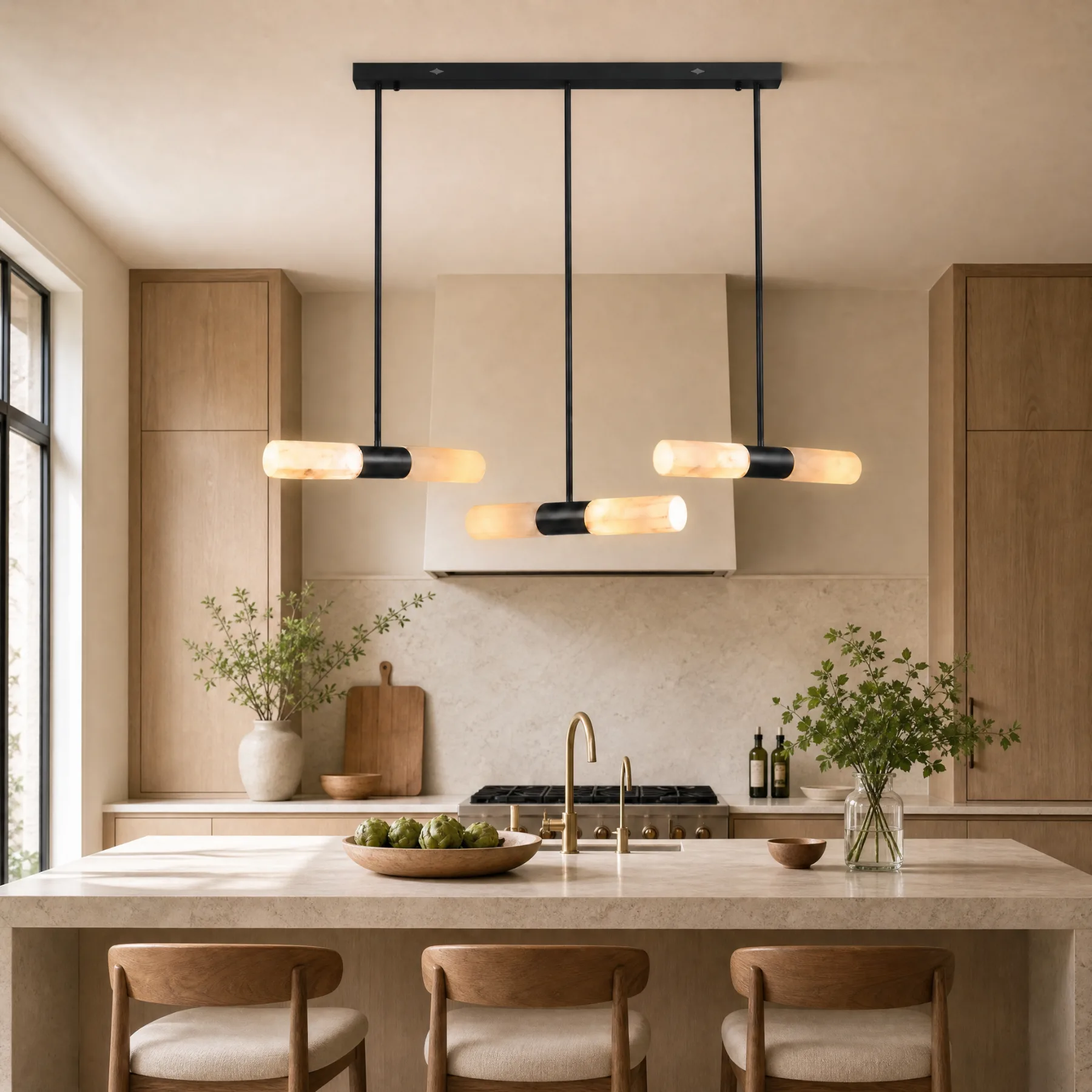 Tranquil Alabaster Linear Pendant image 6