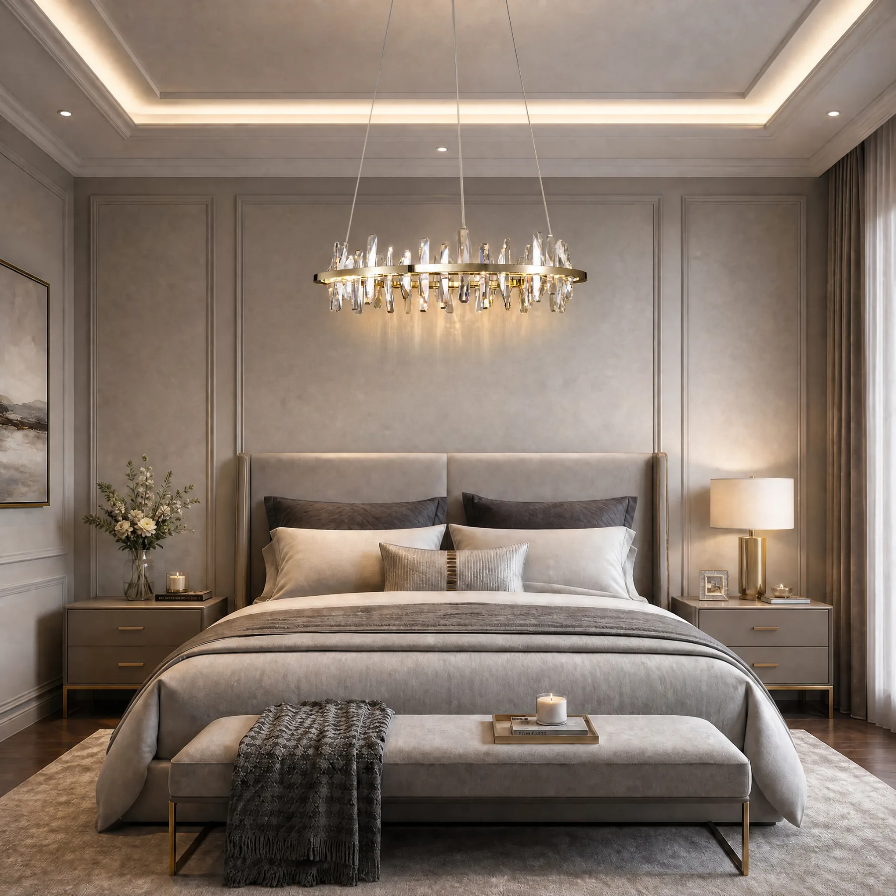 Luminous Crystal Ring Chandelier image 6