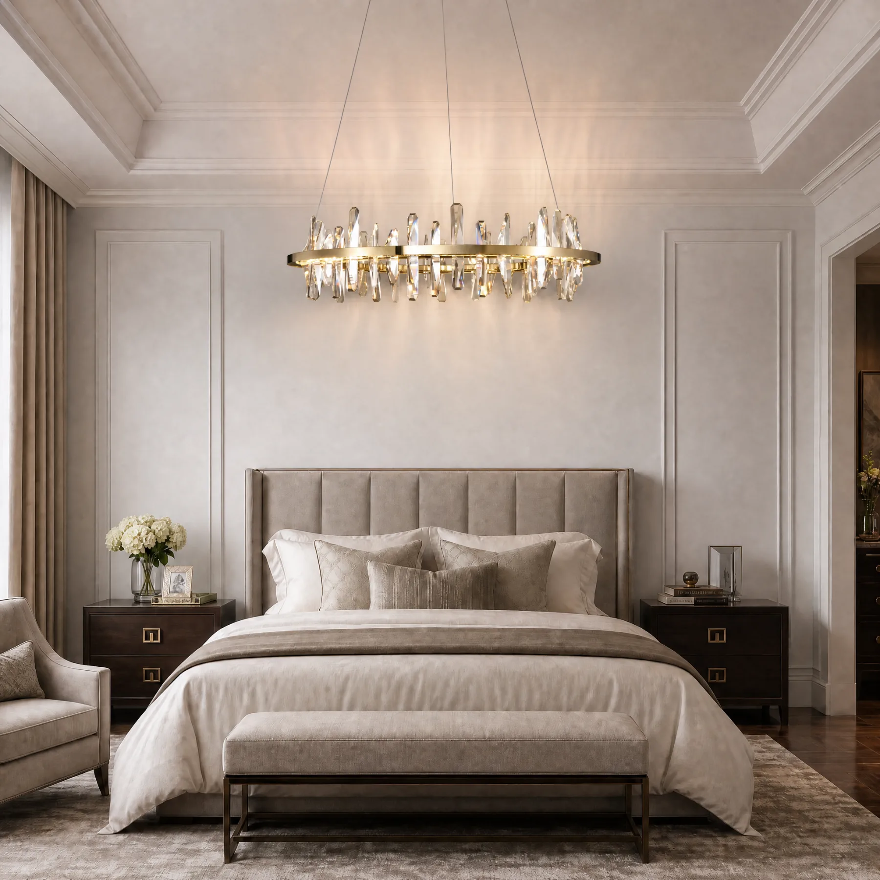 Luminous Crystal Ring Chandelier image 7