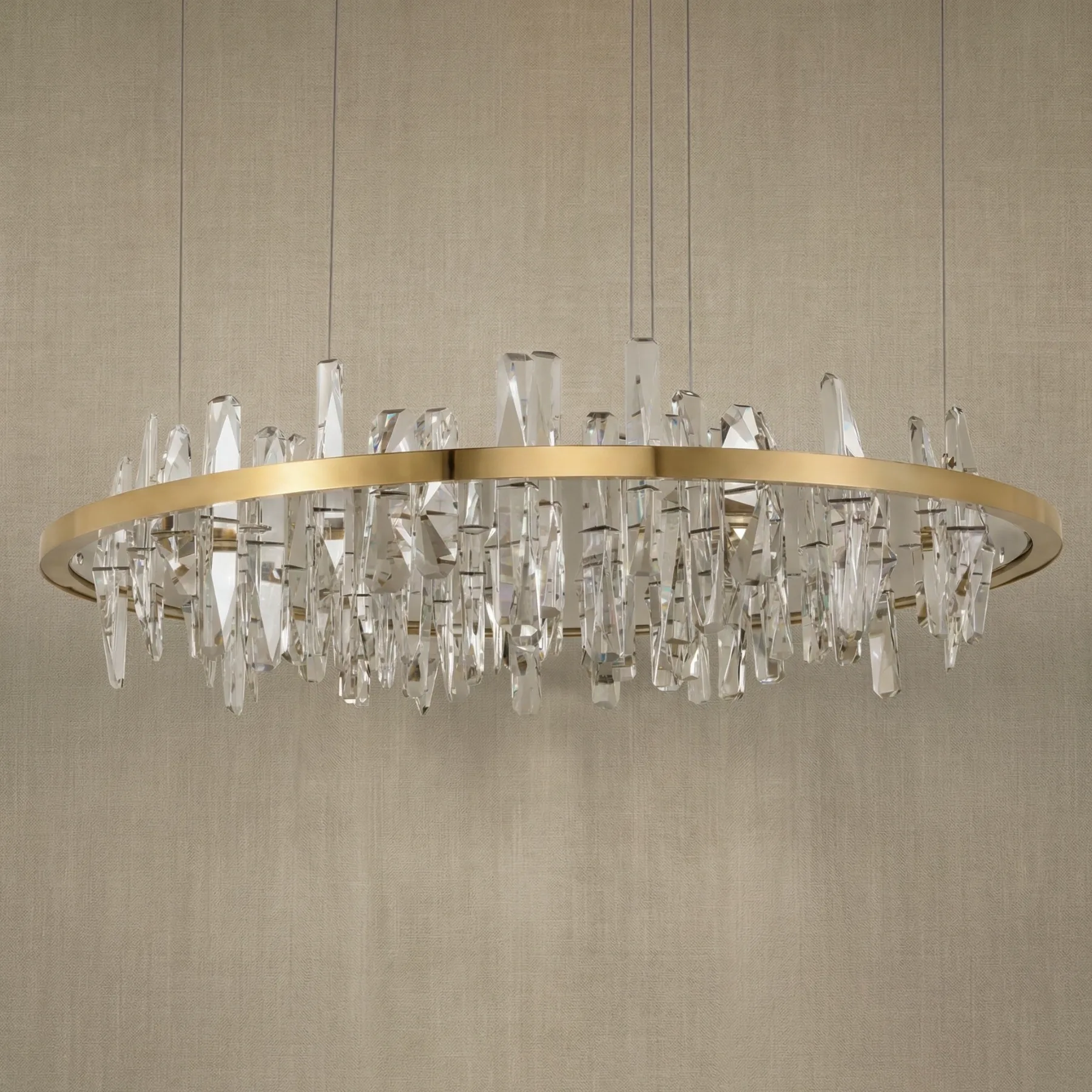Luminous Crystal Ring Chandelier image 5