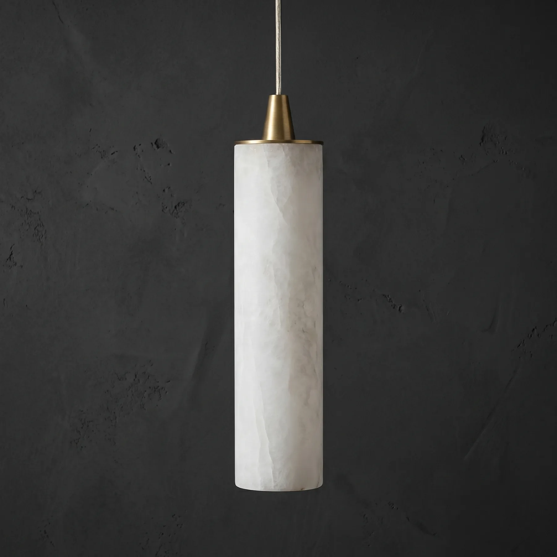 Luminous Alabaster Cylinder Pendant Light image 2