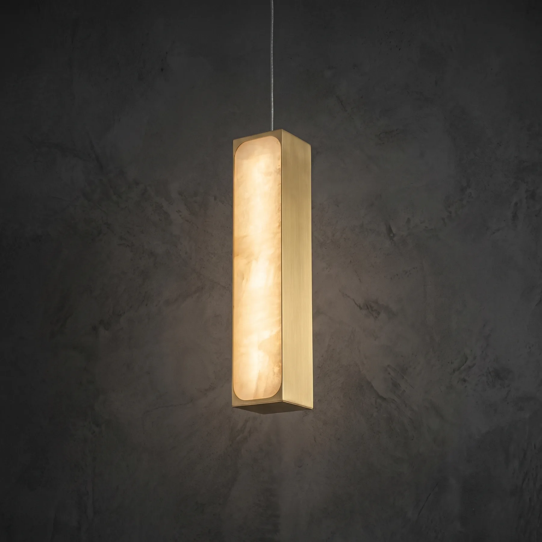 Luminous Alabaster Linear Pendant custom pendants