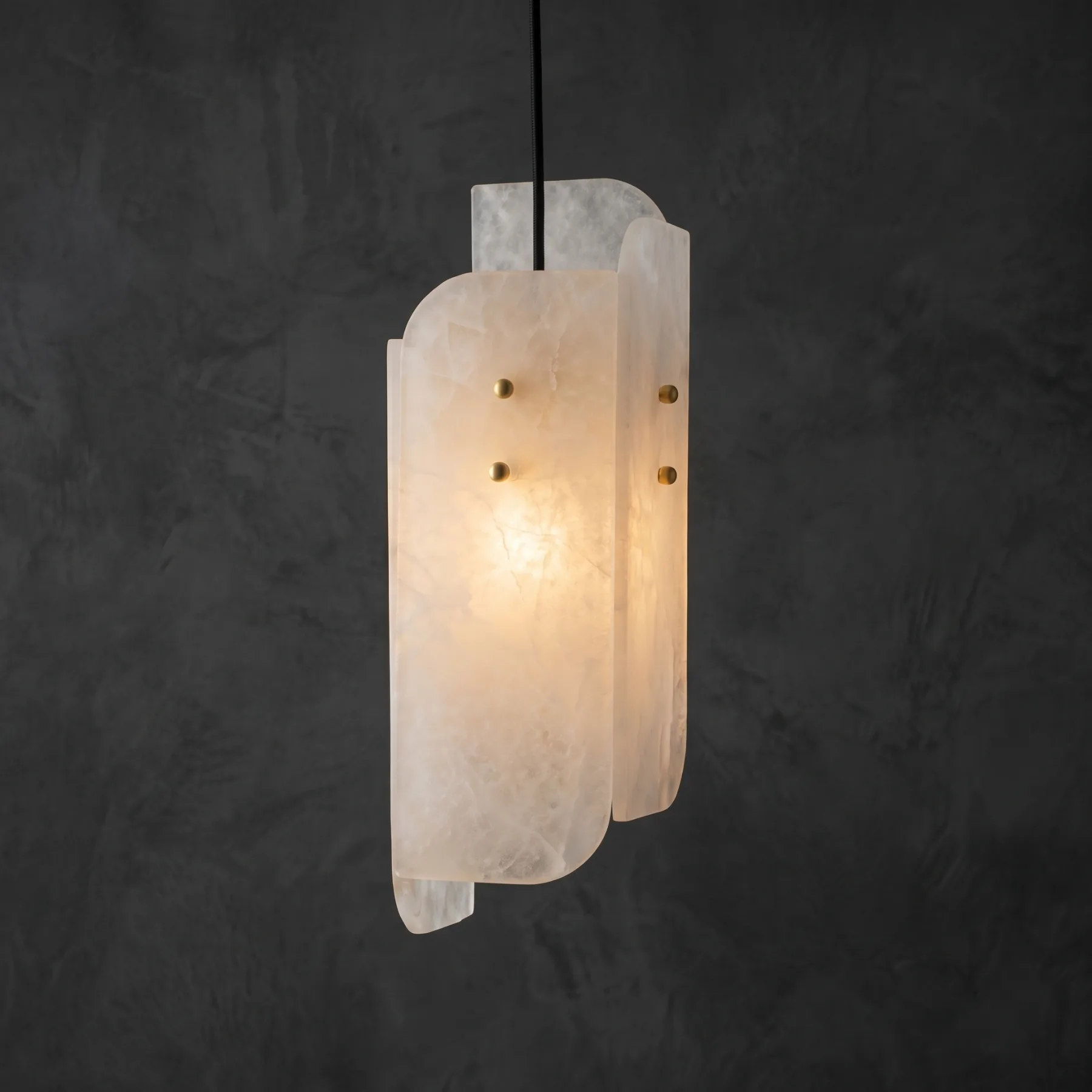 Serene Alabaster Panel Pendant Light custom pendants