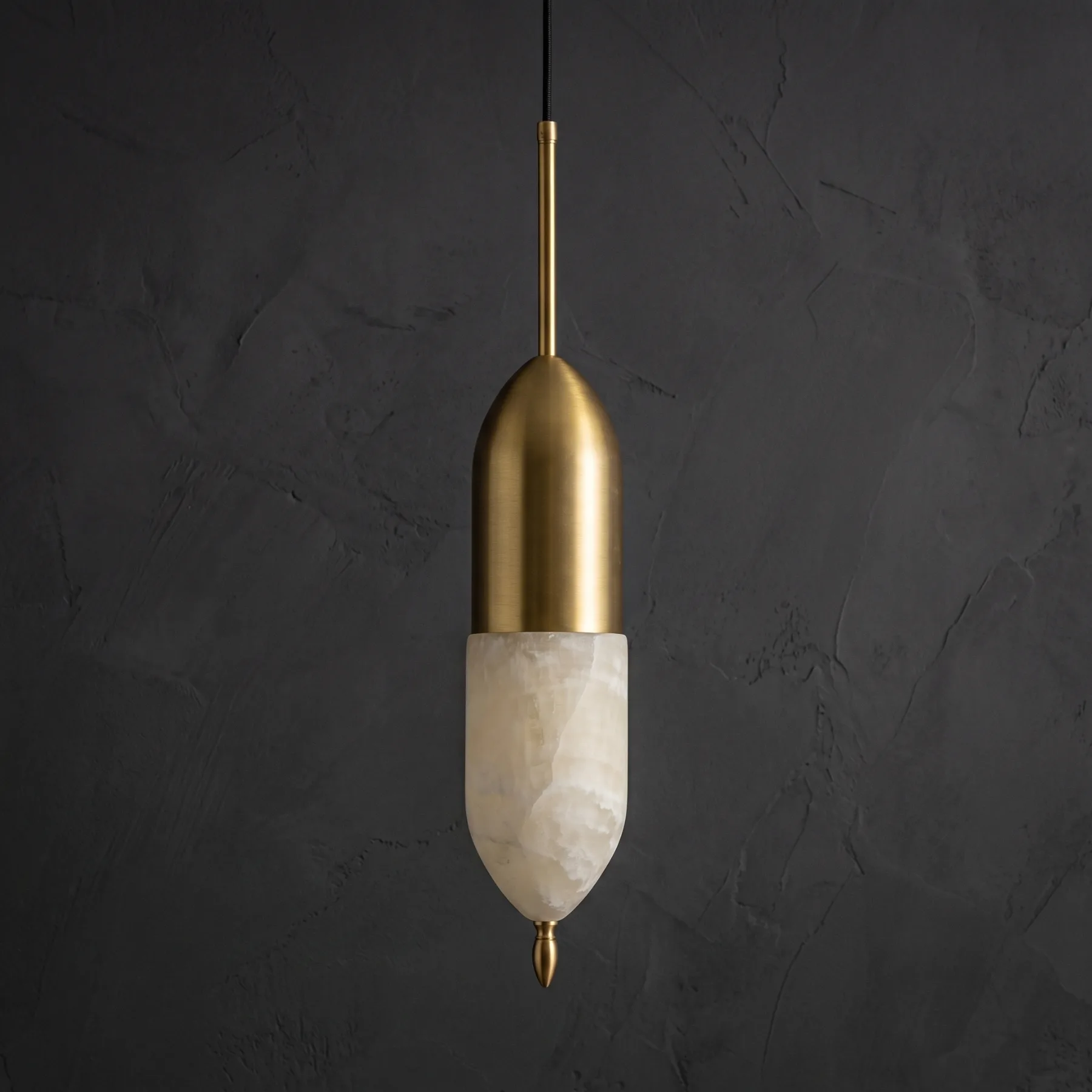 Gilded Alabaster Pendant Light image 2