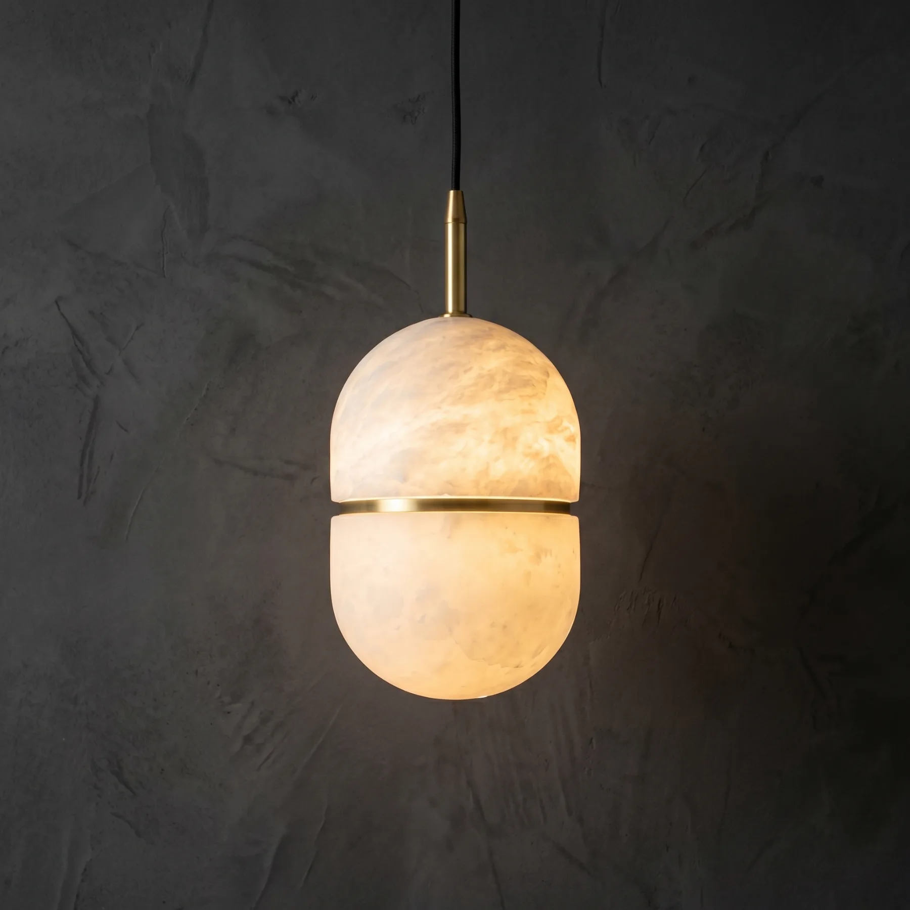 Luminous Alabaster Orb Pendant custom pendants