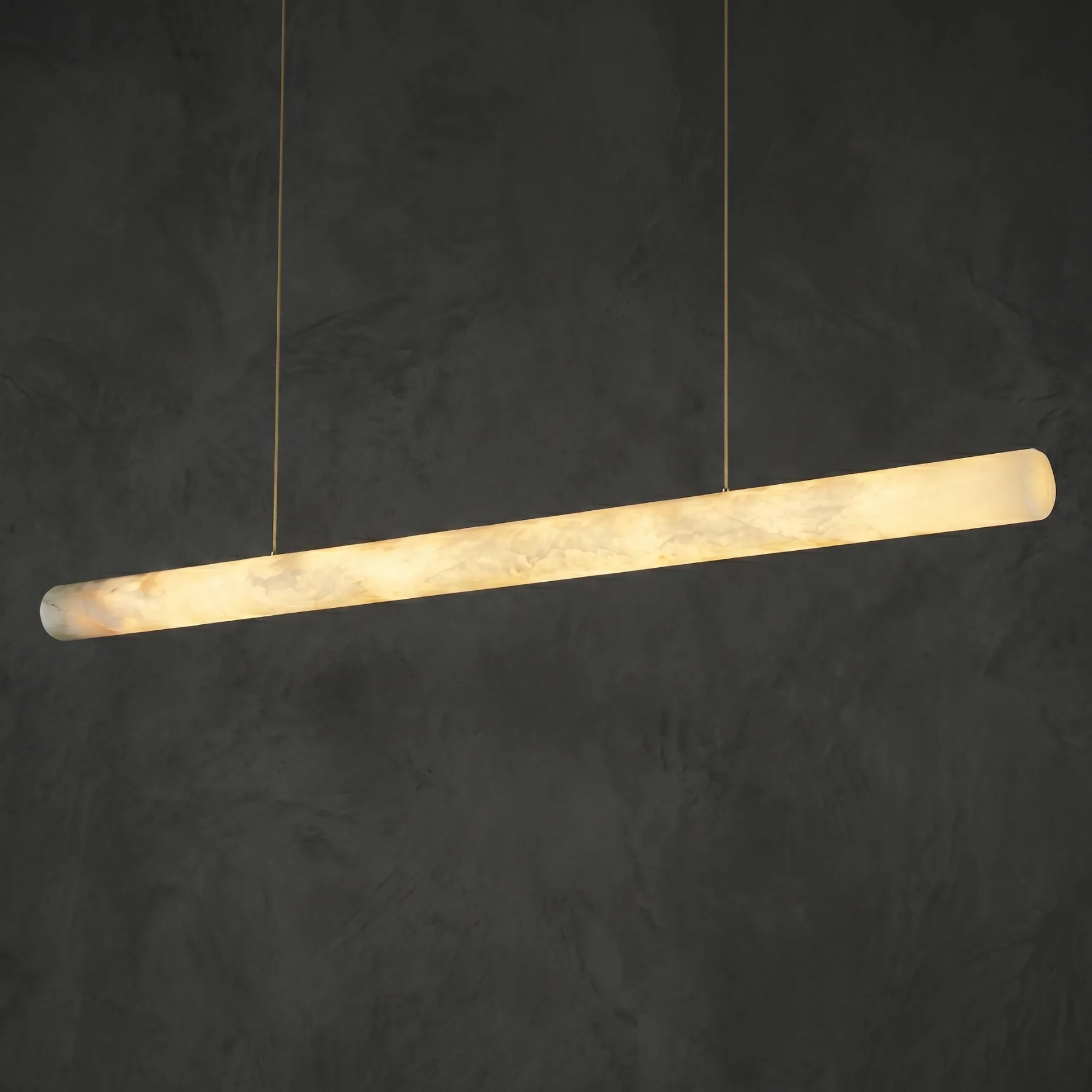 Luminous Alabaster Linear Pendant custom pendants