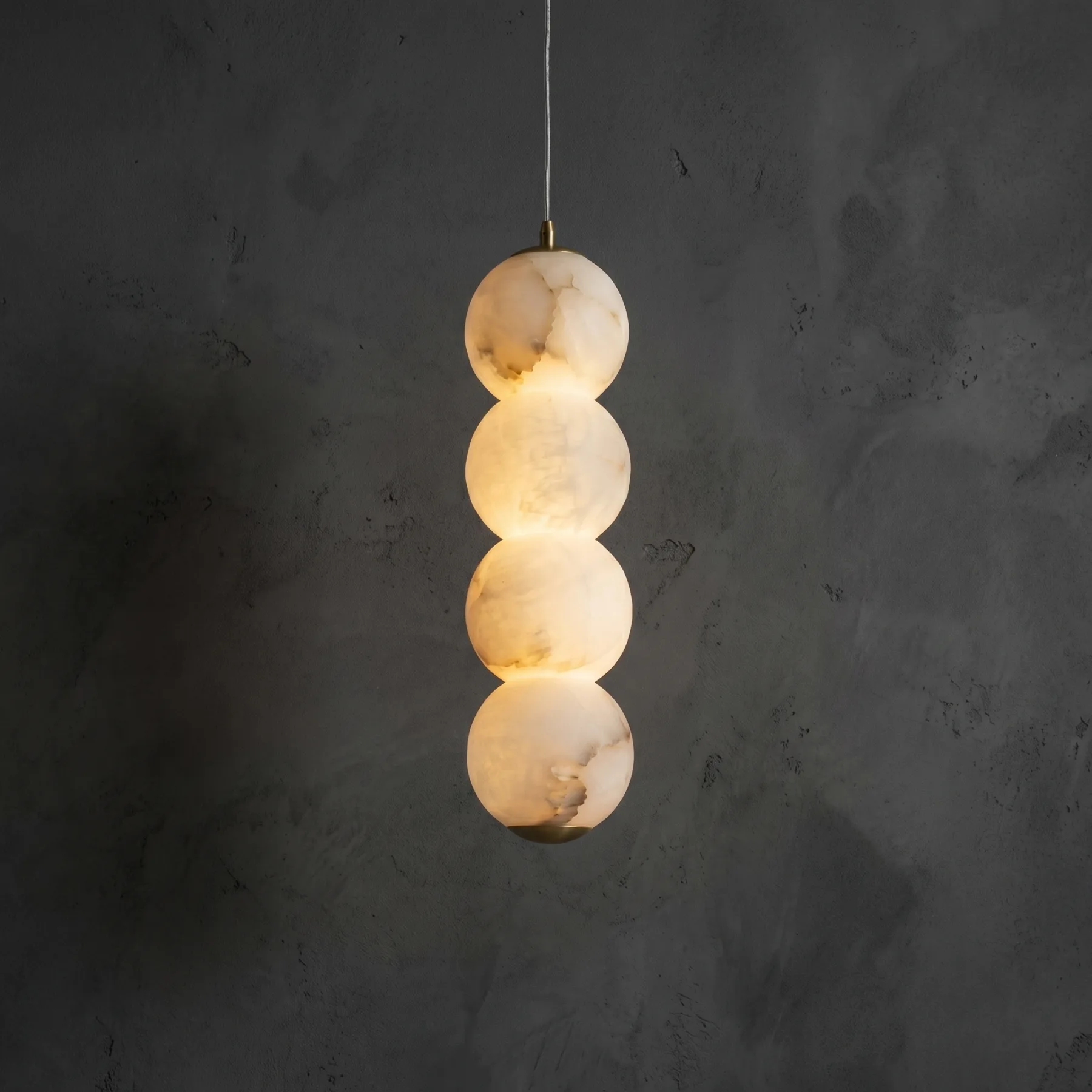 Luminous Alabaster Sphere Pendant custom pendants