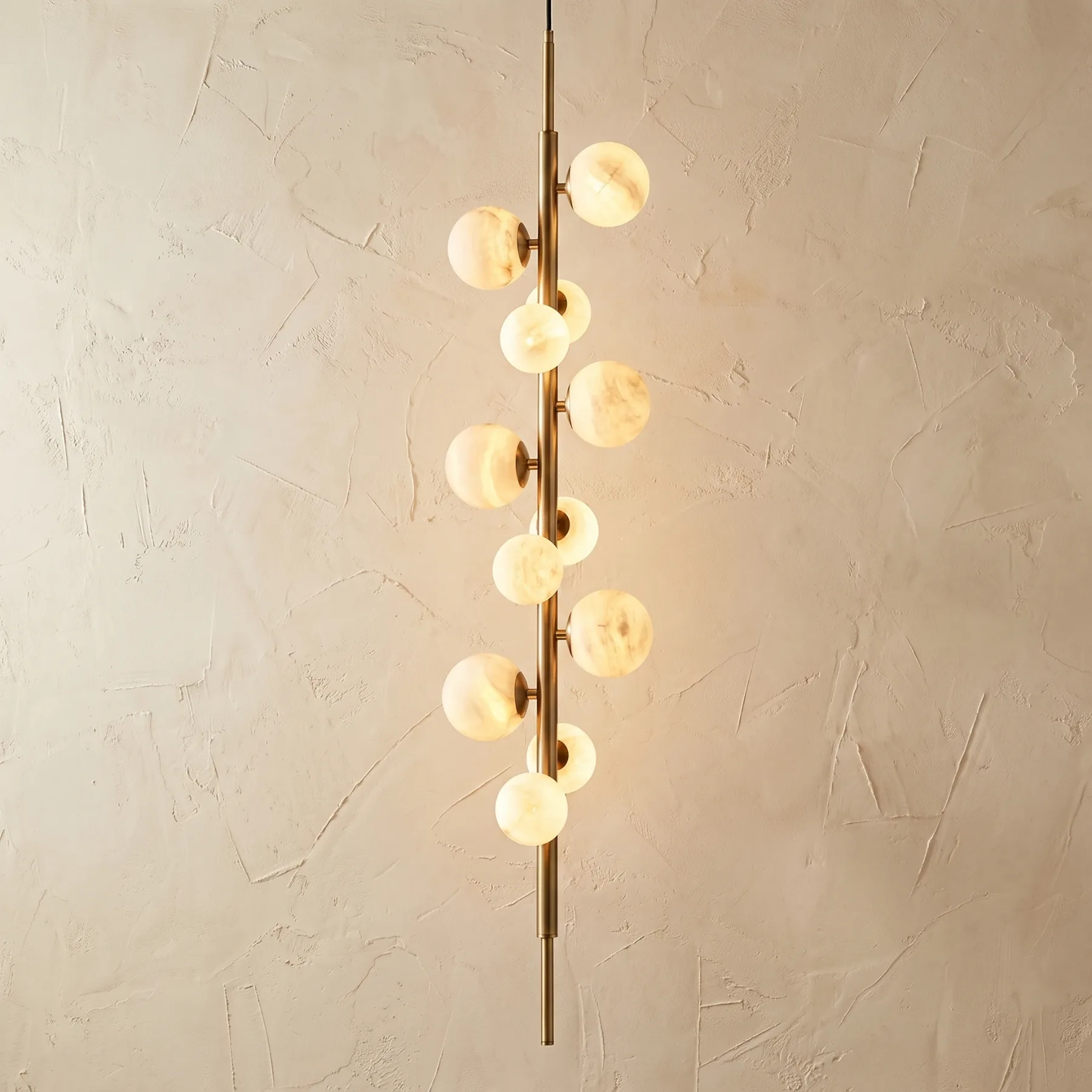 Serene Alabaster Globe Pendant Light custom pendants