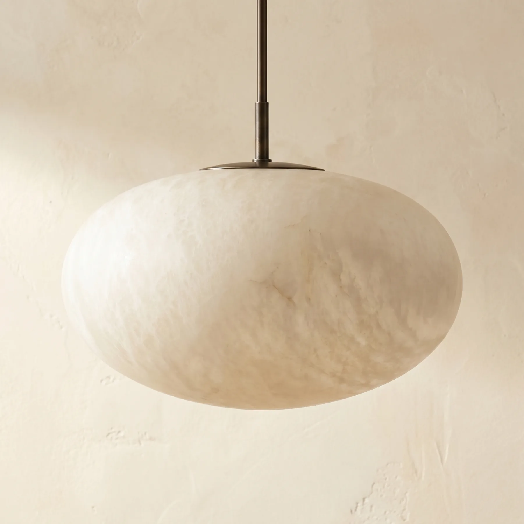 Luminous Alabaster Oval Pendant image 2