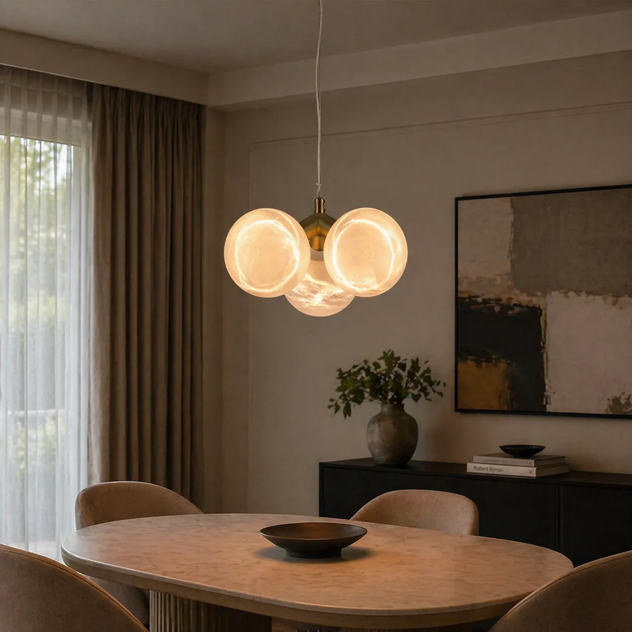 Luminous Alabaster Pendant Light image 3