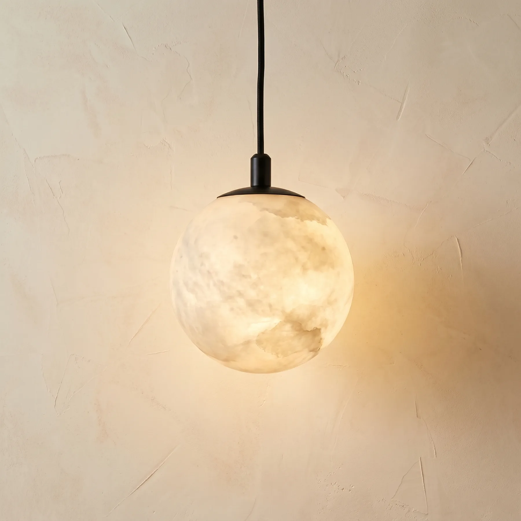 Luminous Alabaster Globe Pendant custom pendants