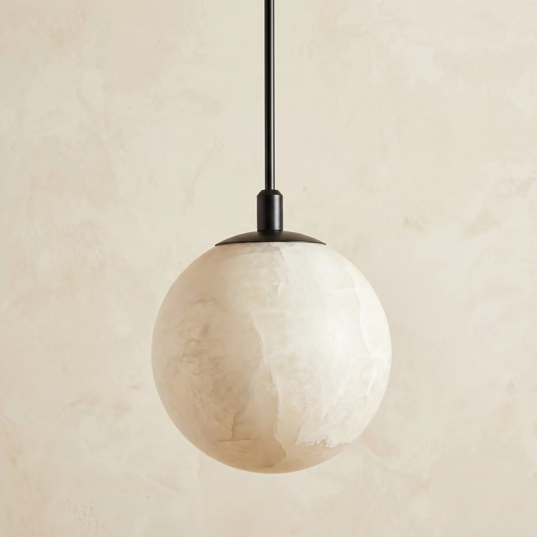 Luminous Alabaster Globe Pendant image 2