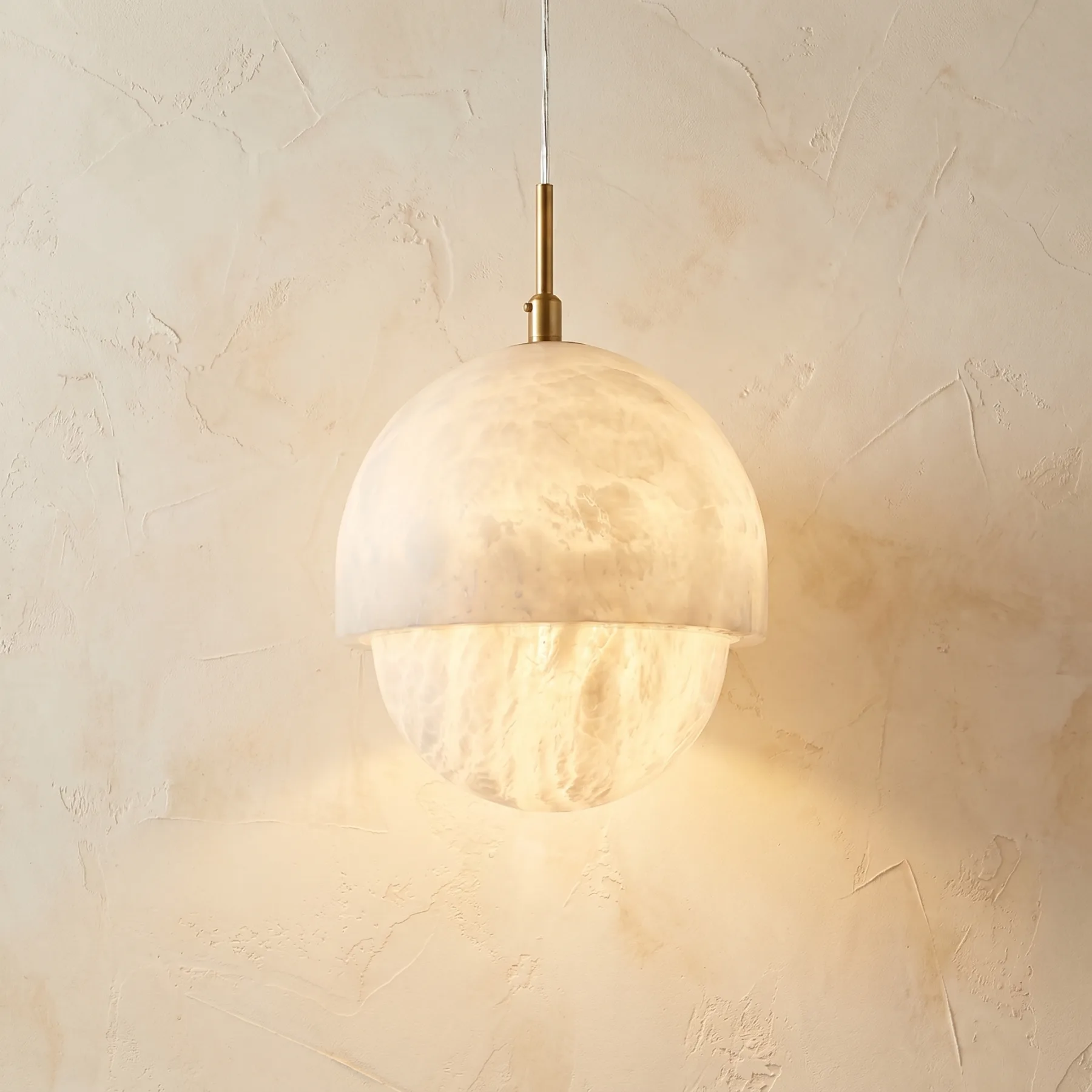 Luminous Alabaster Globe Pendant custom pendants