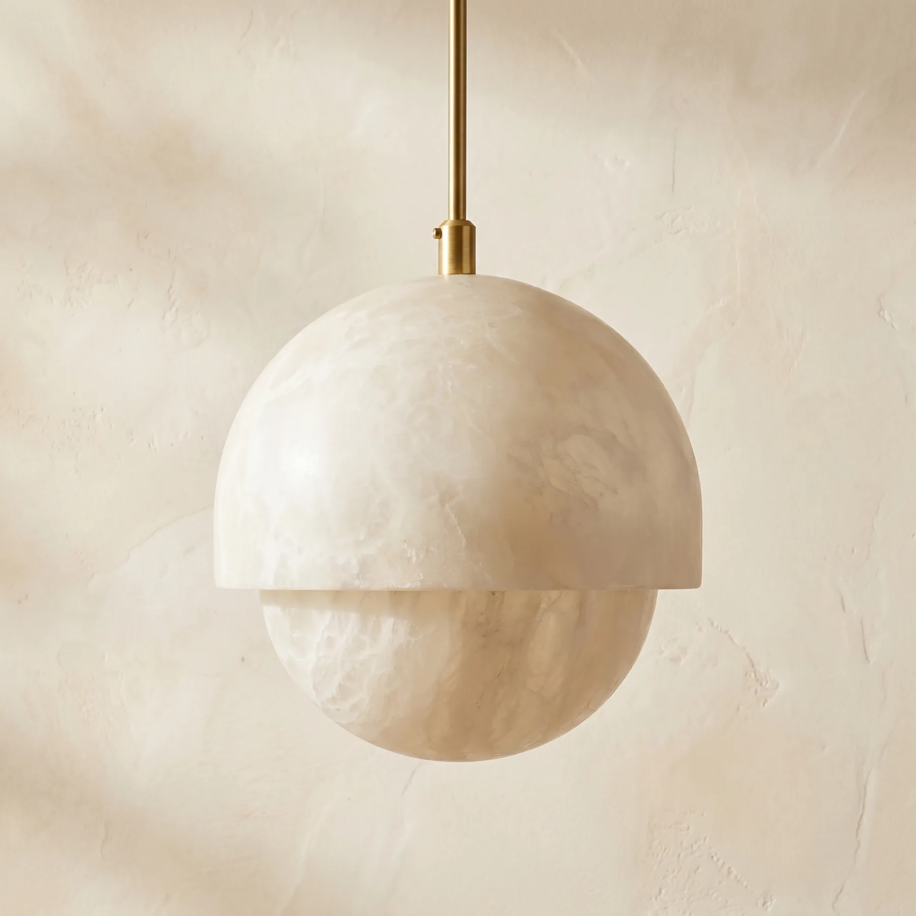 Luminous Alabaster Globe Pendant image 2