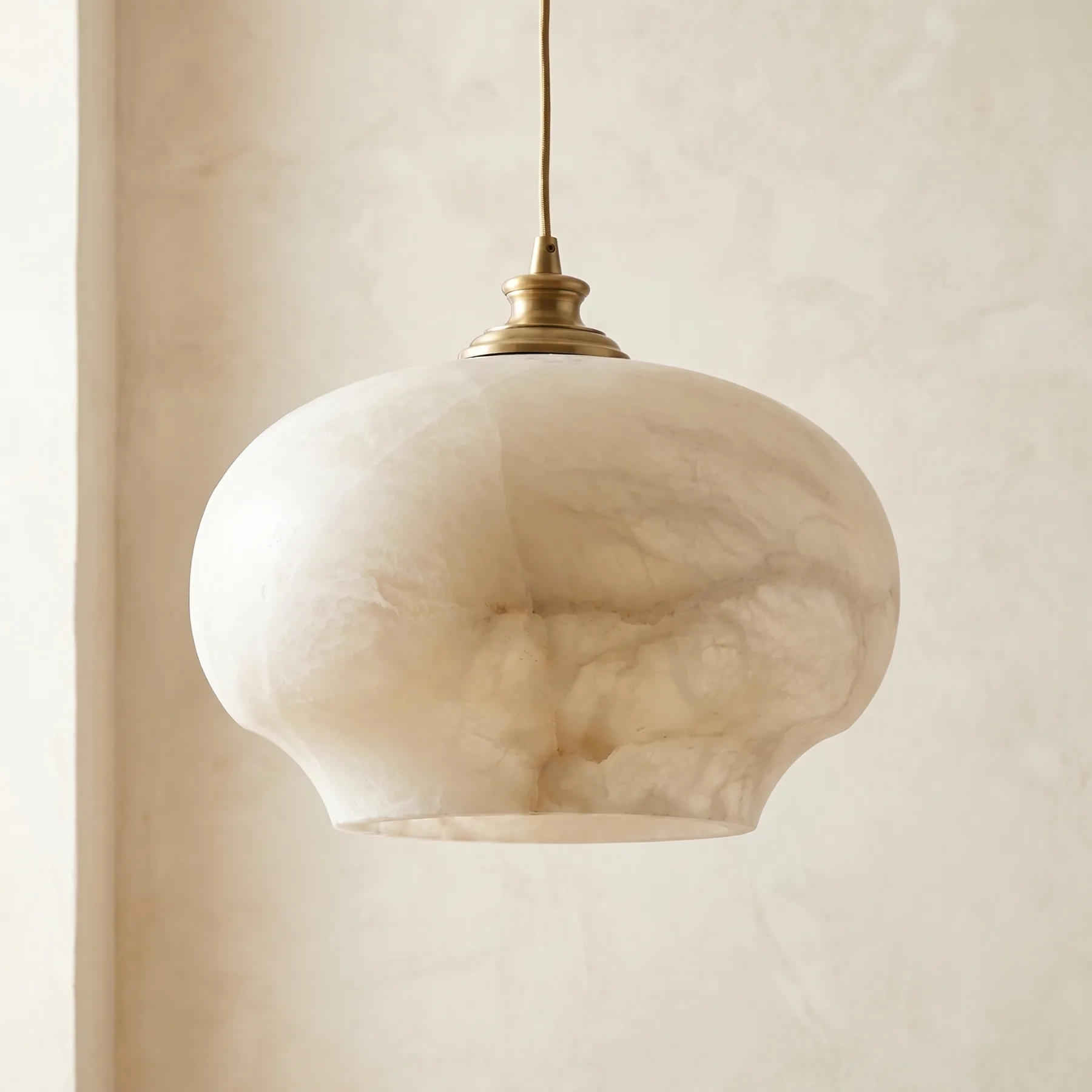 Luminous Alabaster Dome Pendant image 2