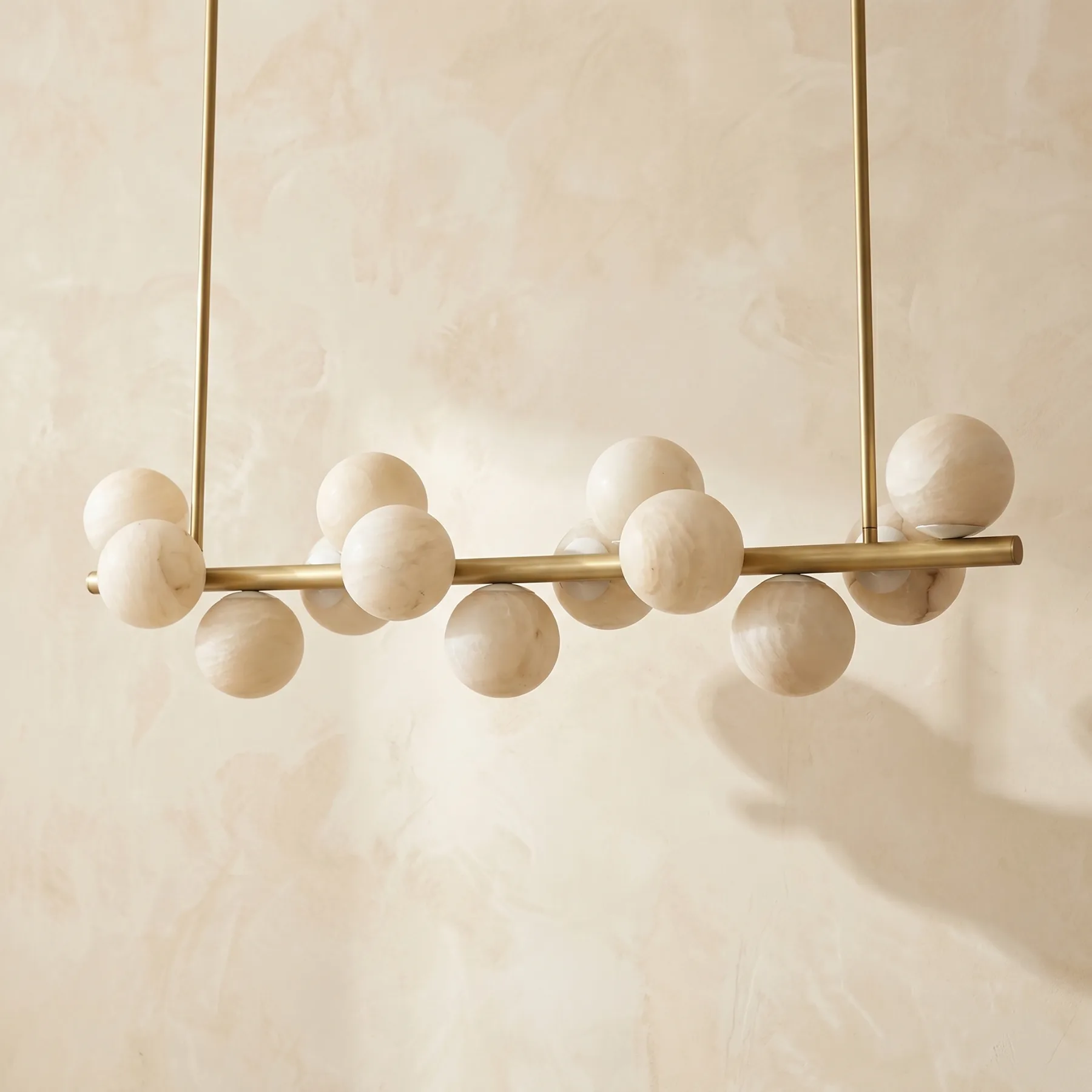 Luminous Alabaster Linear Chandelier image 2