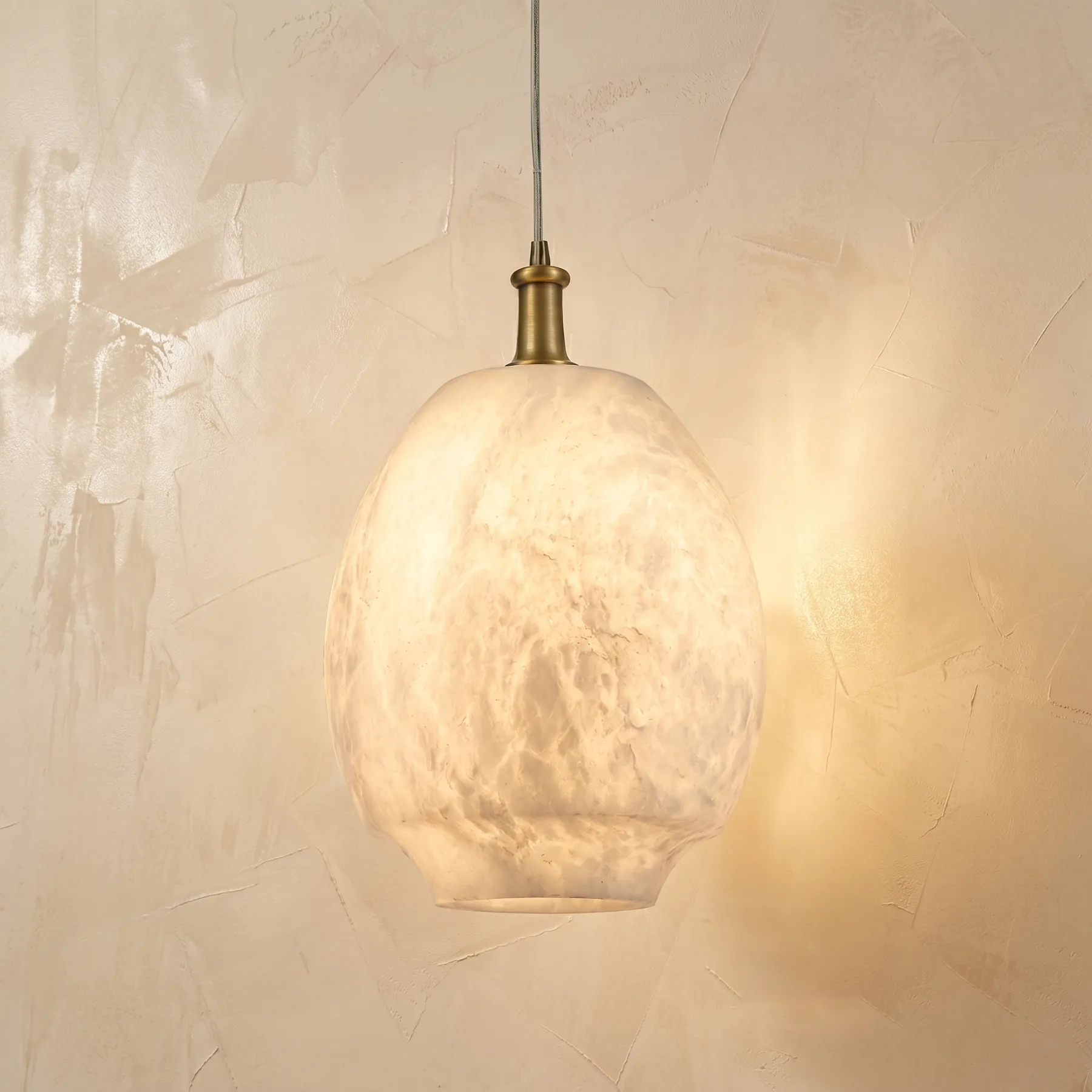 Luminous Alabaster Stone Pendant custom pendants
