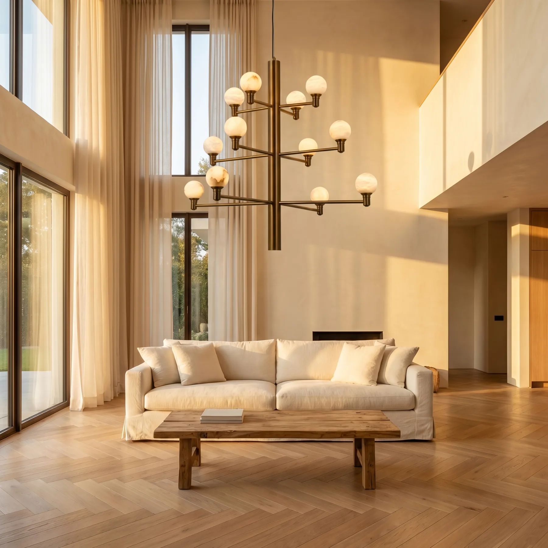 Aurelian Alabaster Branch Chandelier image 3