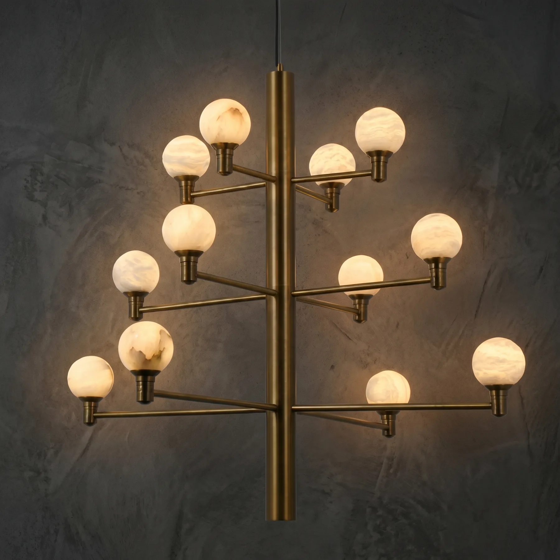 Aurelian Alabaster Branch Chandelier custom chandeliers