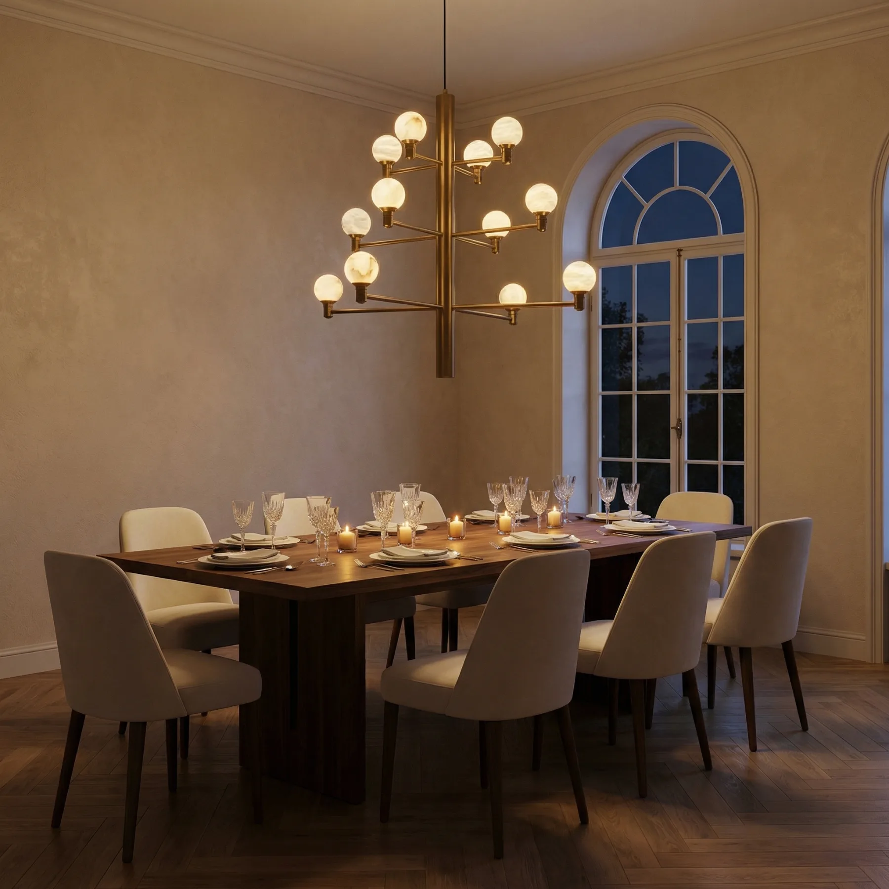 Aurelian Alabaster Branch Chandelier image 4