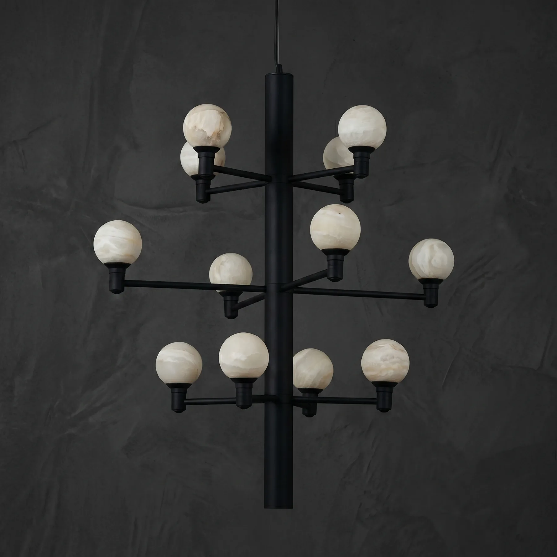 Nocturne Alabaster Globe Chandelier image 2