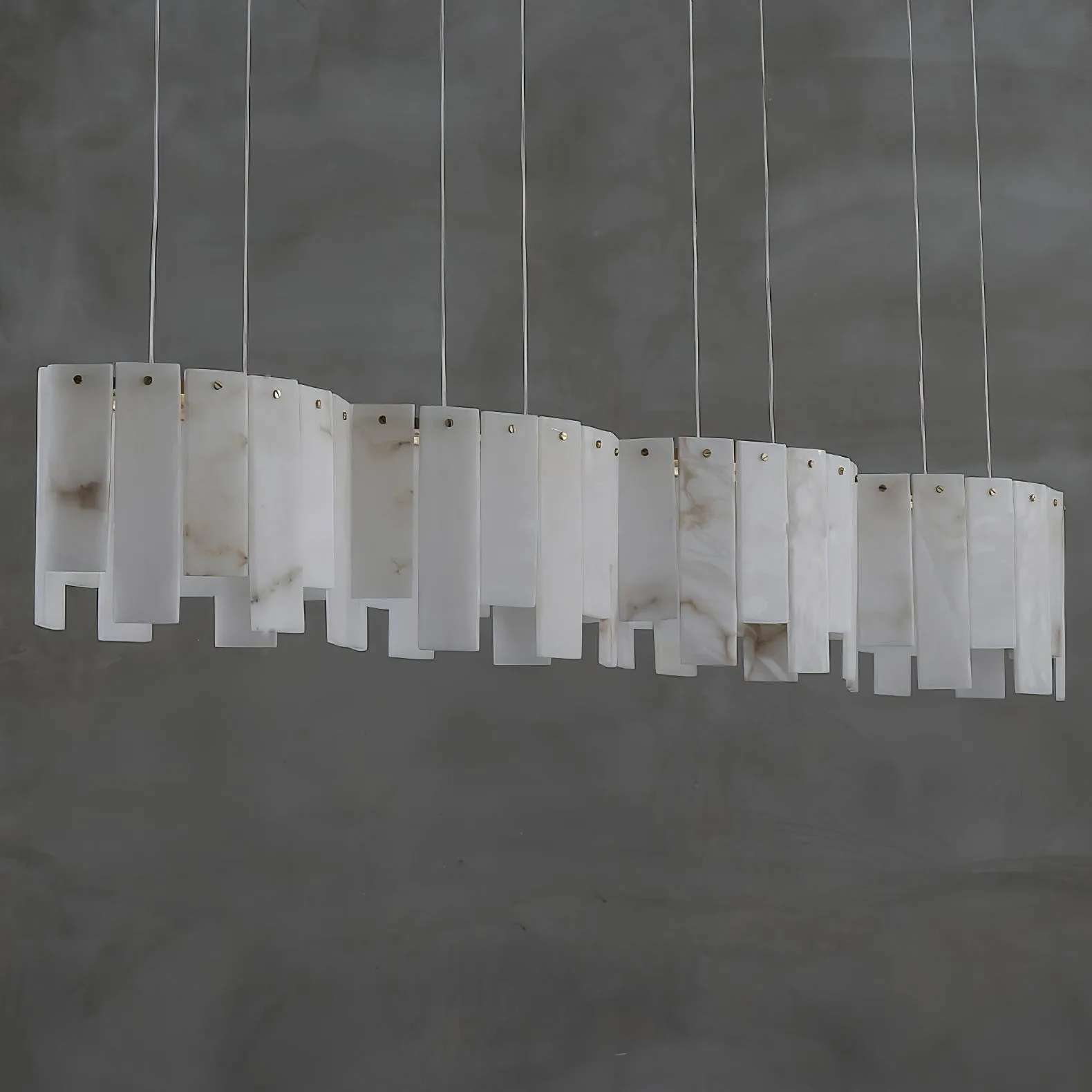 Luminous Alabaster Linear Chandelier image 6