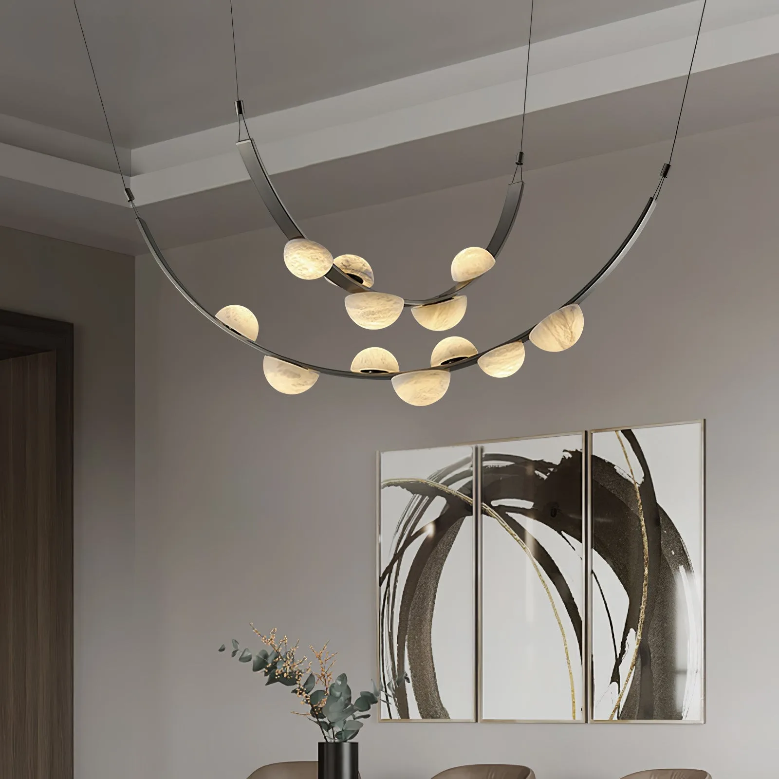Arcadia Alabaster Branch Chandelier image 5