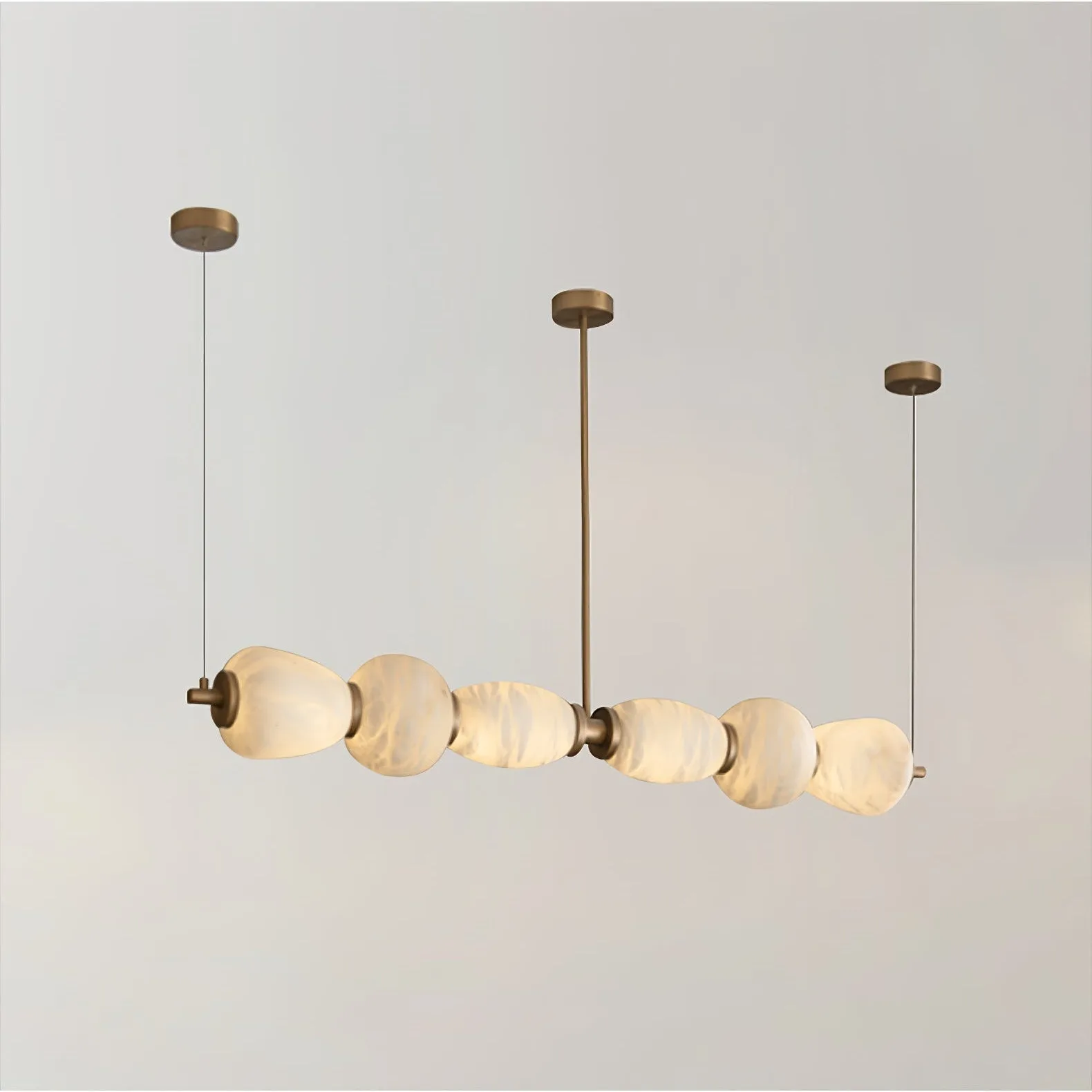 Luminous Alabaster Linear Chandelier image 5