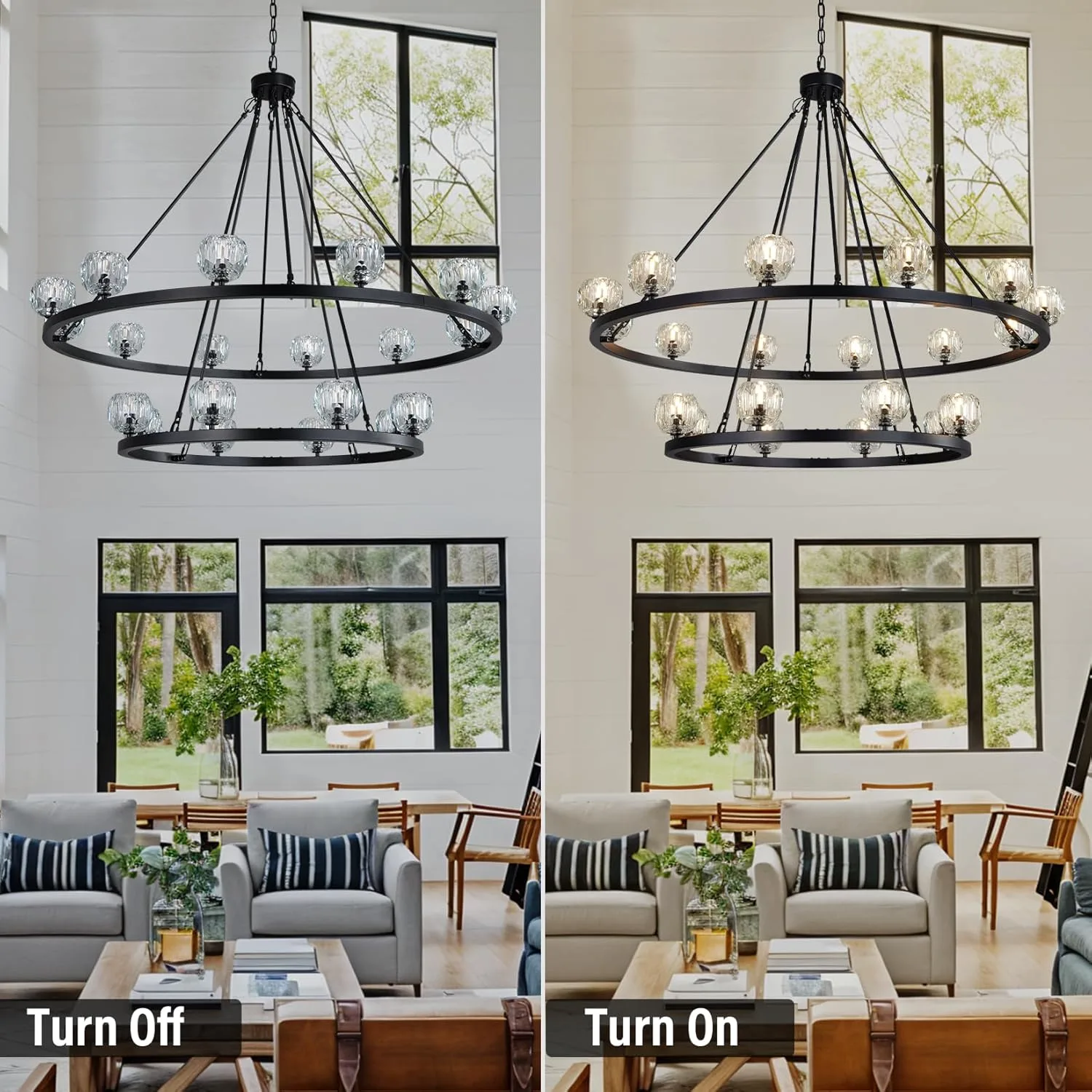 Aurelian Crystal Ring Chandelier image 3