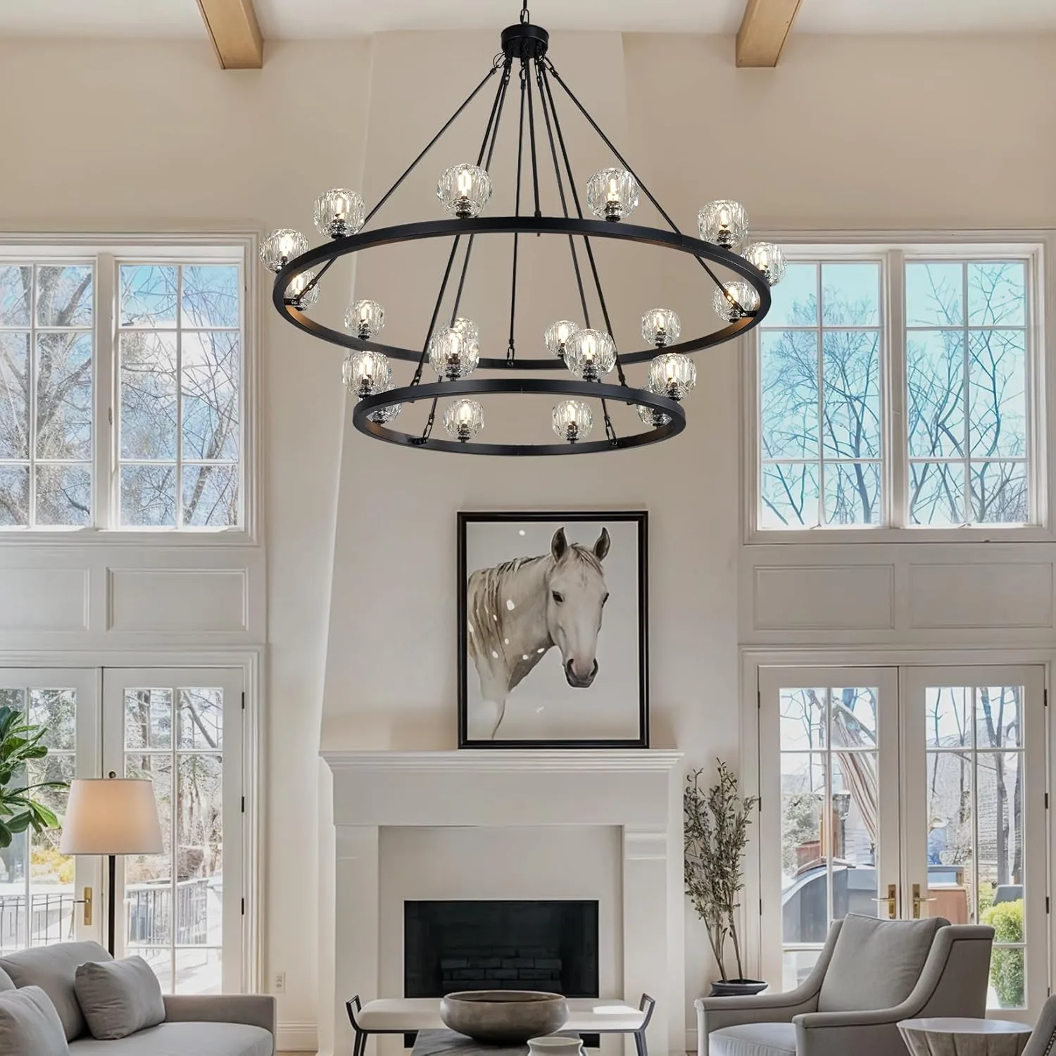 Aurelian Crystal Ring Chandelier image 4