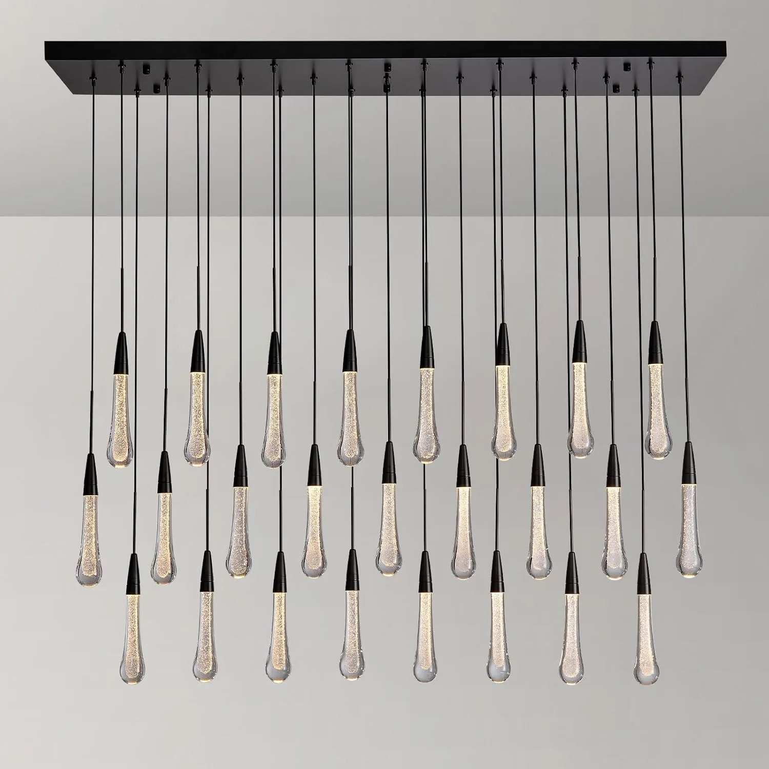 Strata Glass Raindrop Chandelier image 4