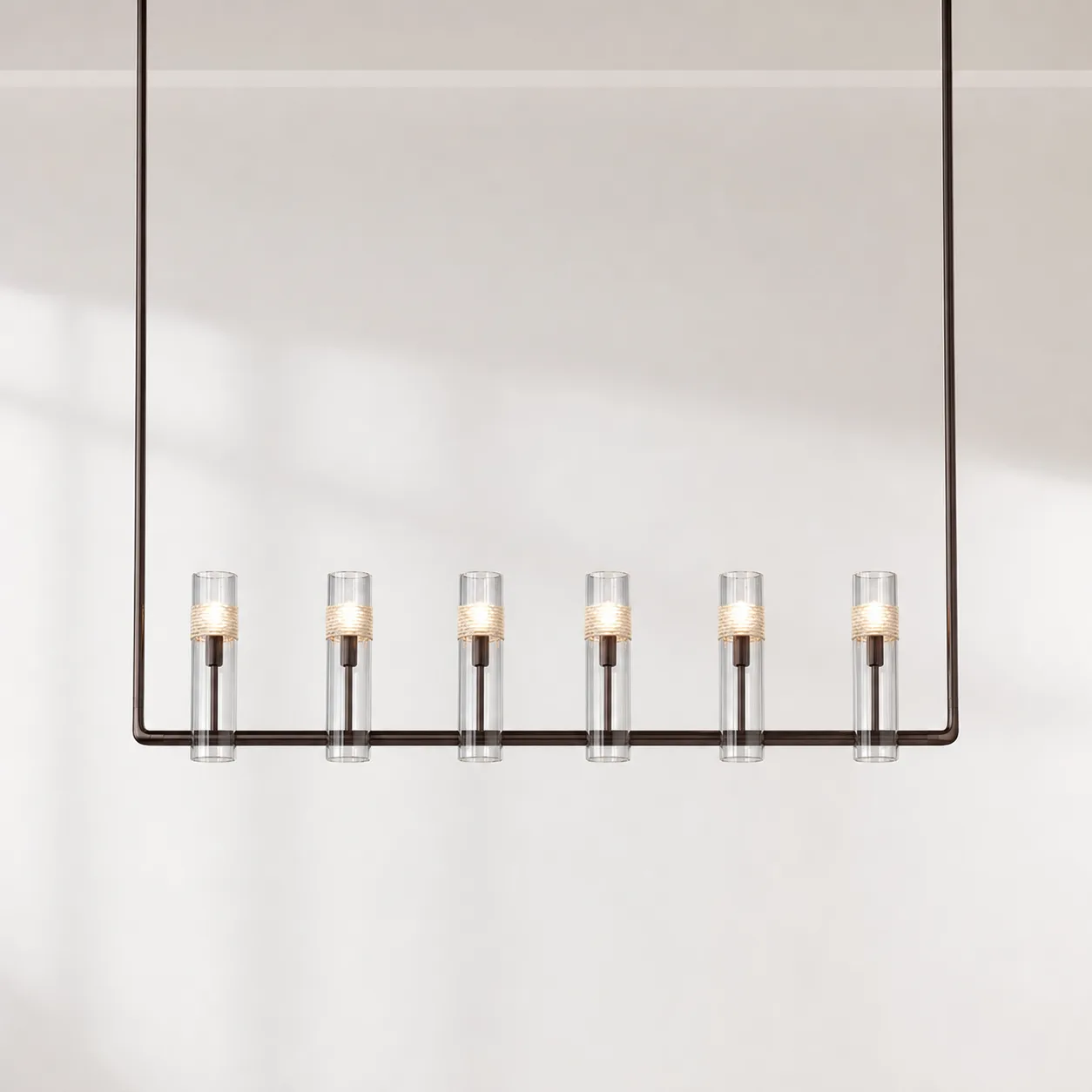 Auburn Glass Linear Chandelier image 2