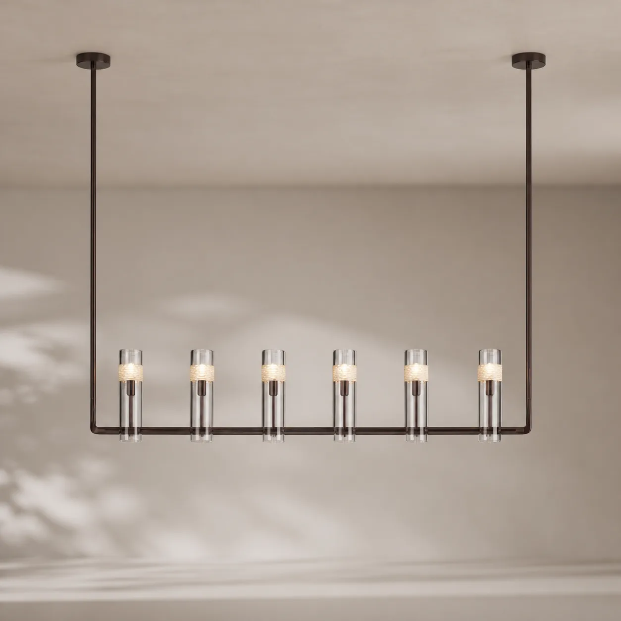 Auburn Glass Linear Chandelier image 4