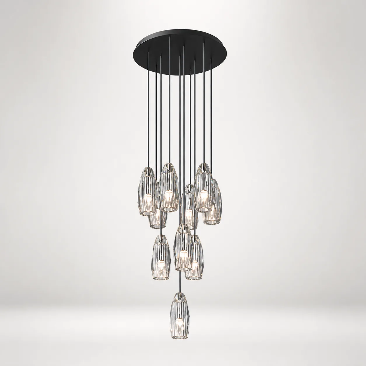Cascading Crystal Cluster Chandelier image 6